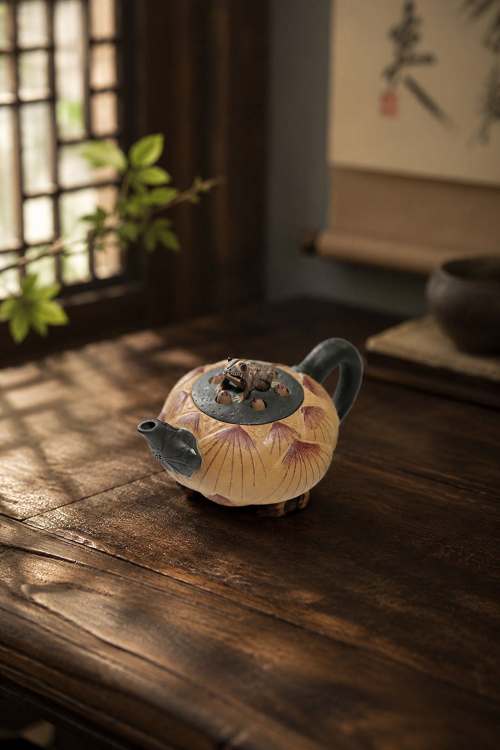 Product view 5 of 100ml Sculptural Form zisha teapot in Zini Clay, No. 303