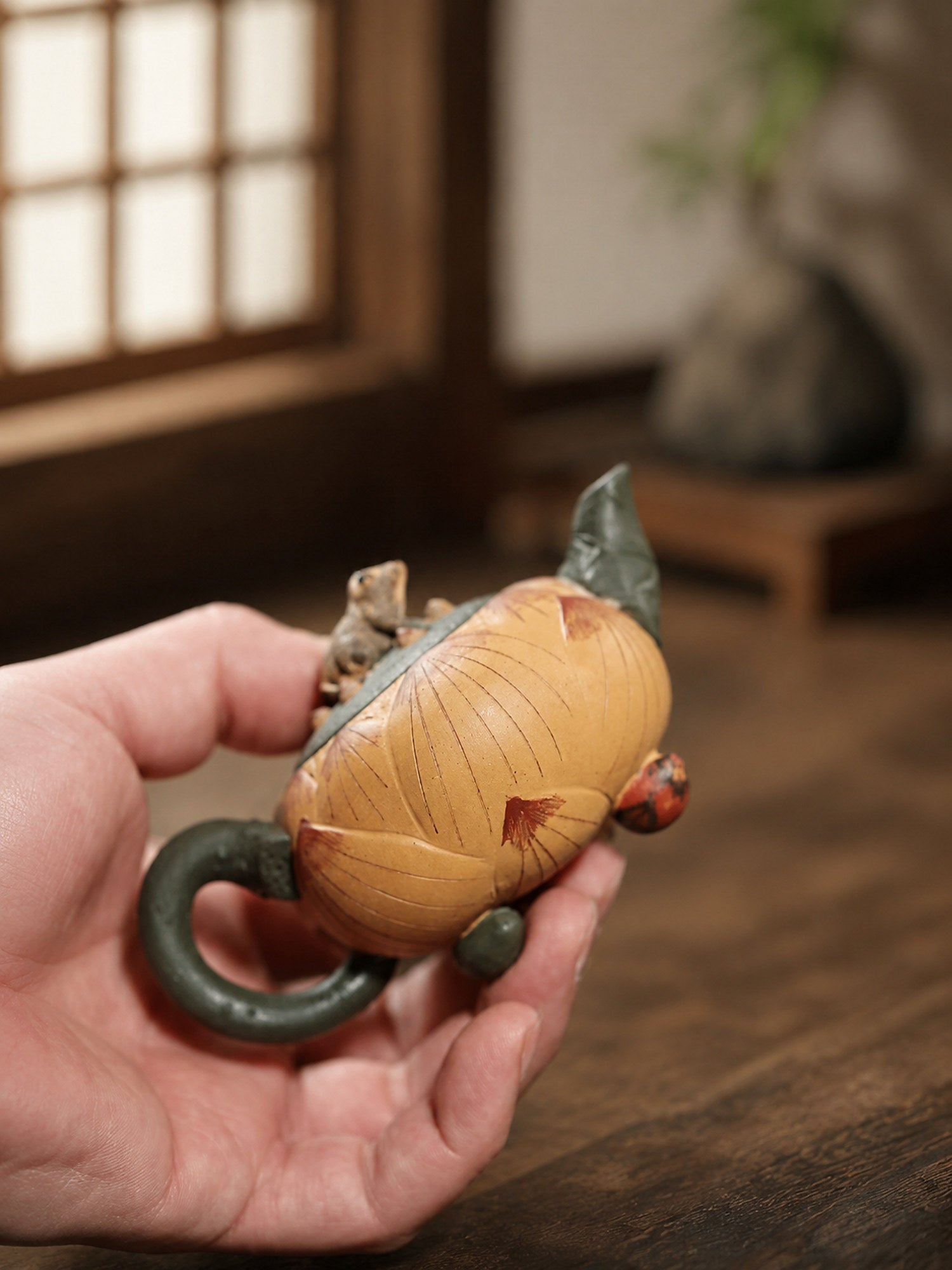 Product view 6 of 100ml Sculptural Form zisha teapot in Zini Clay, No. 303