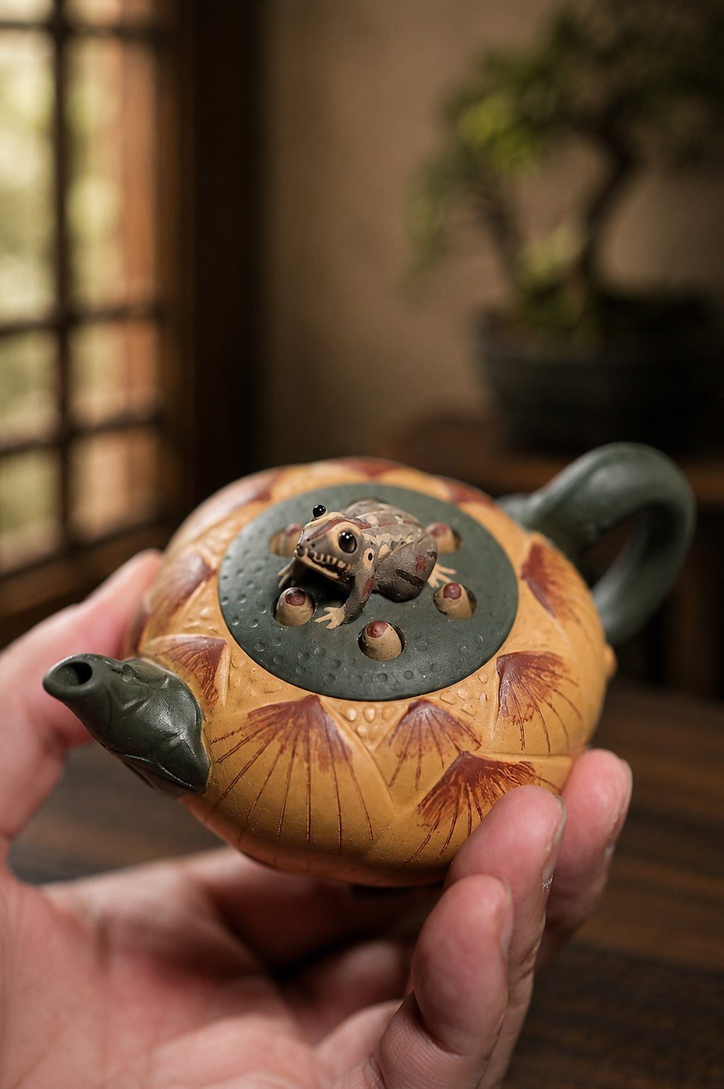 Product view 7 of 100ml Sculptural Form zisha teapot in Zini Clay, No. 303