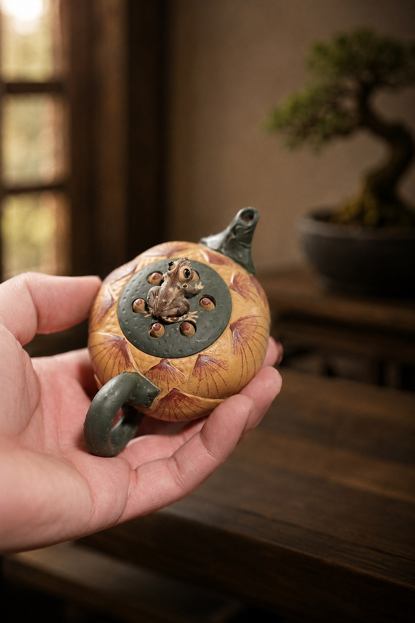 Product view 9 of 100ml Sculptural Form zisha teapot in Zini Clay, No. 303
