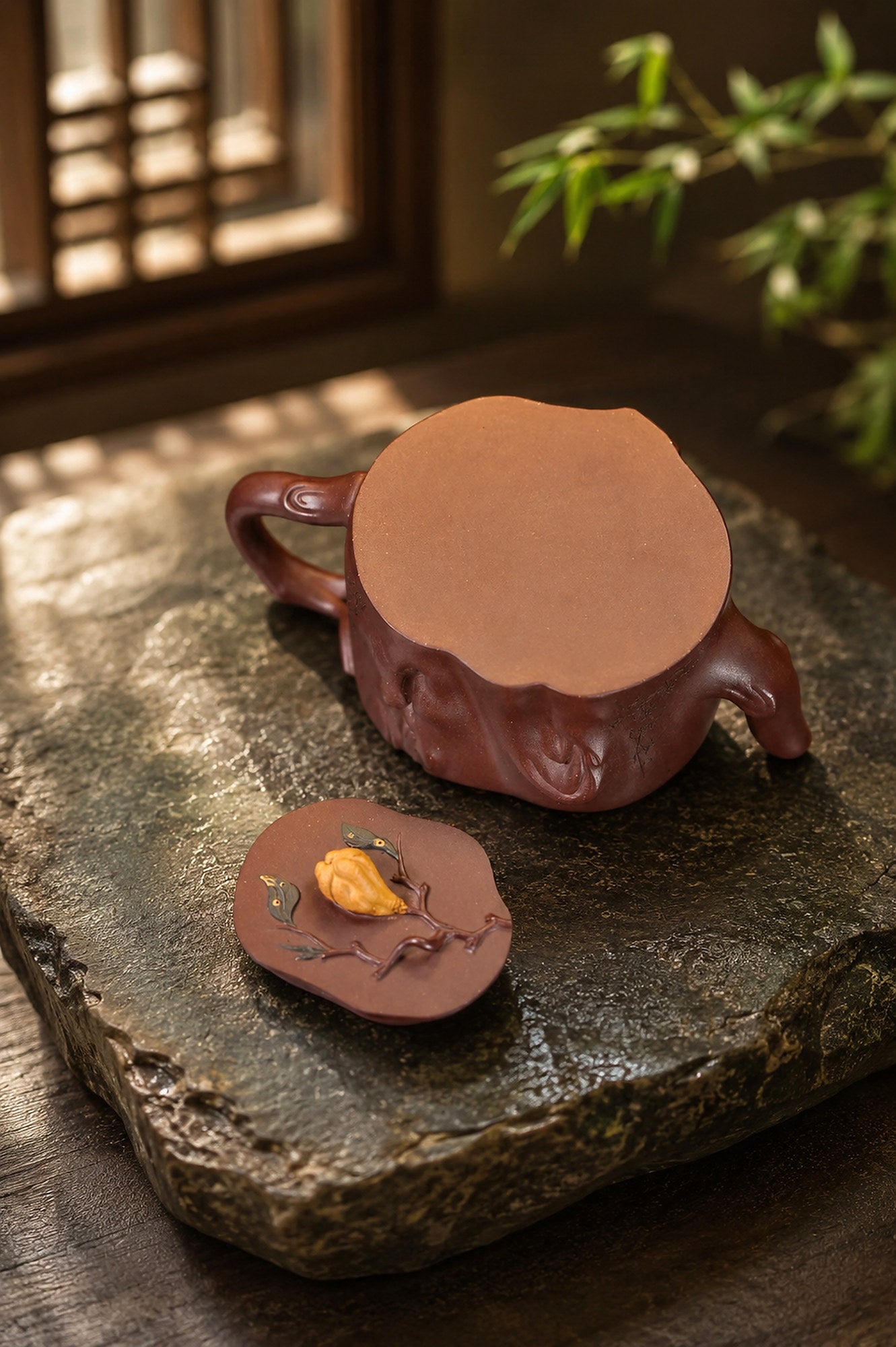 Product view 2 of 220ml Sculptural Form zisha teapot in Zini Clay, No. 367