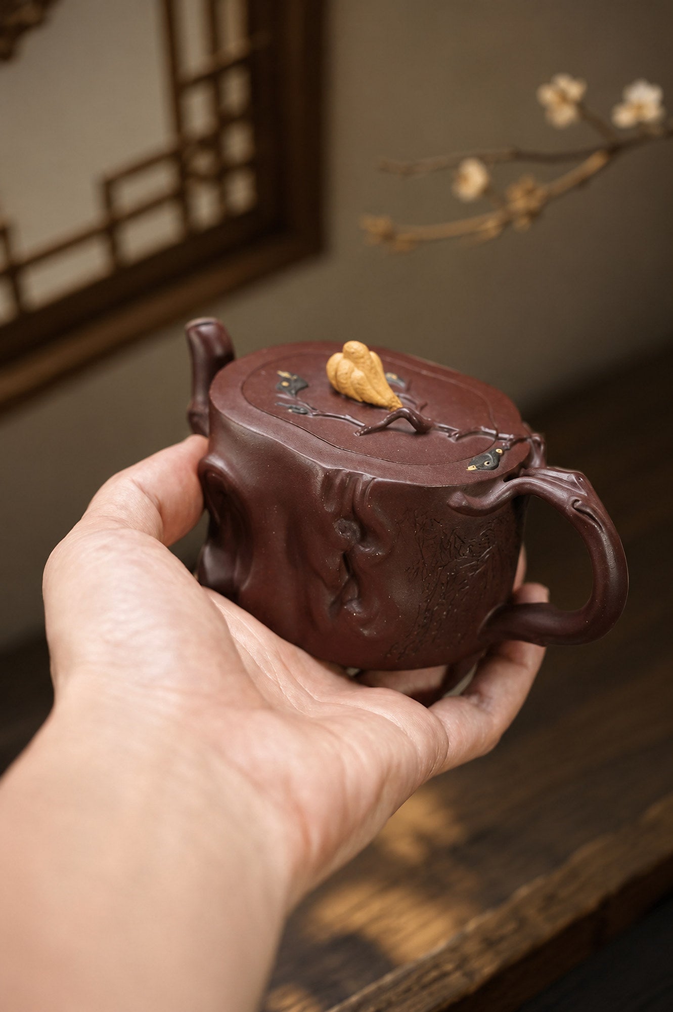 Product view 4 of 220ml Sculptural Form zisha teapot in Zini Clay, No. 367