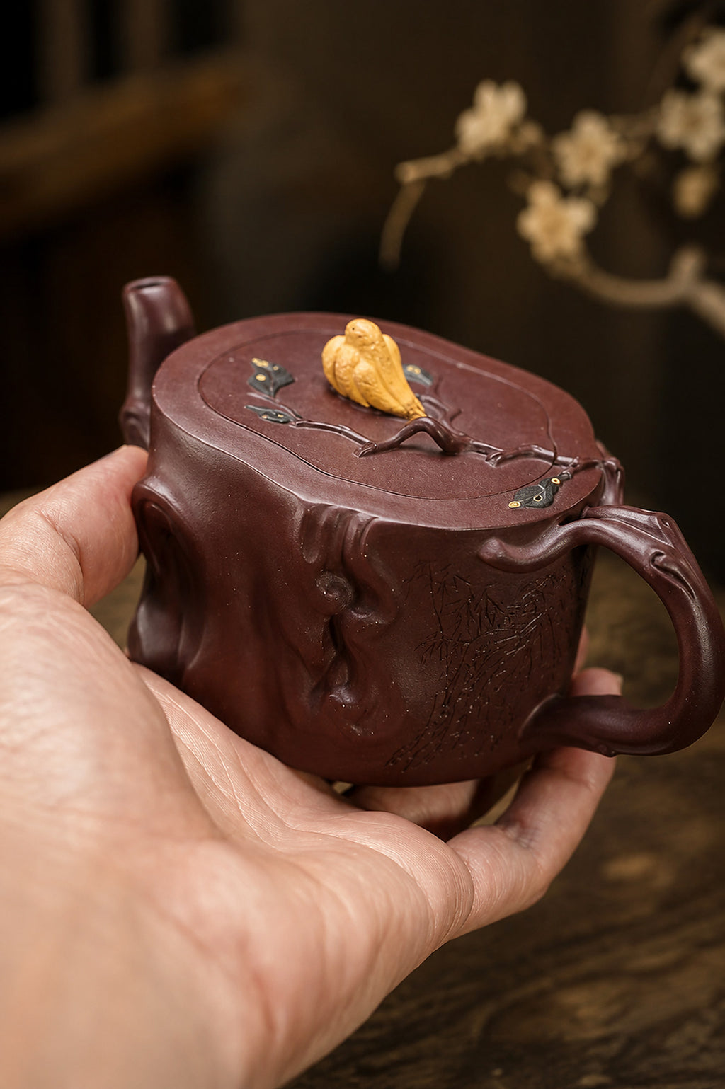 Product view 5 of 220ml Sculptural Form zisha teapot in Zini Clay, No. 367