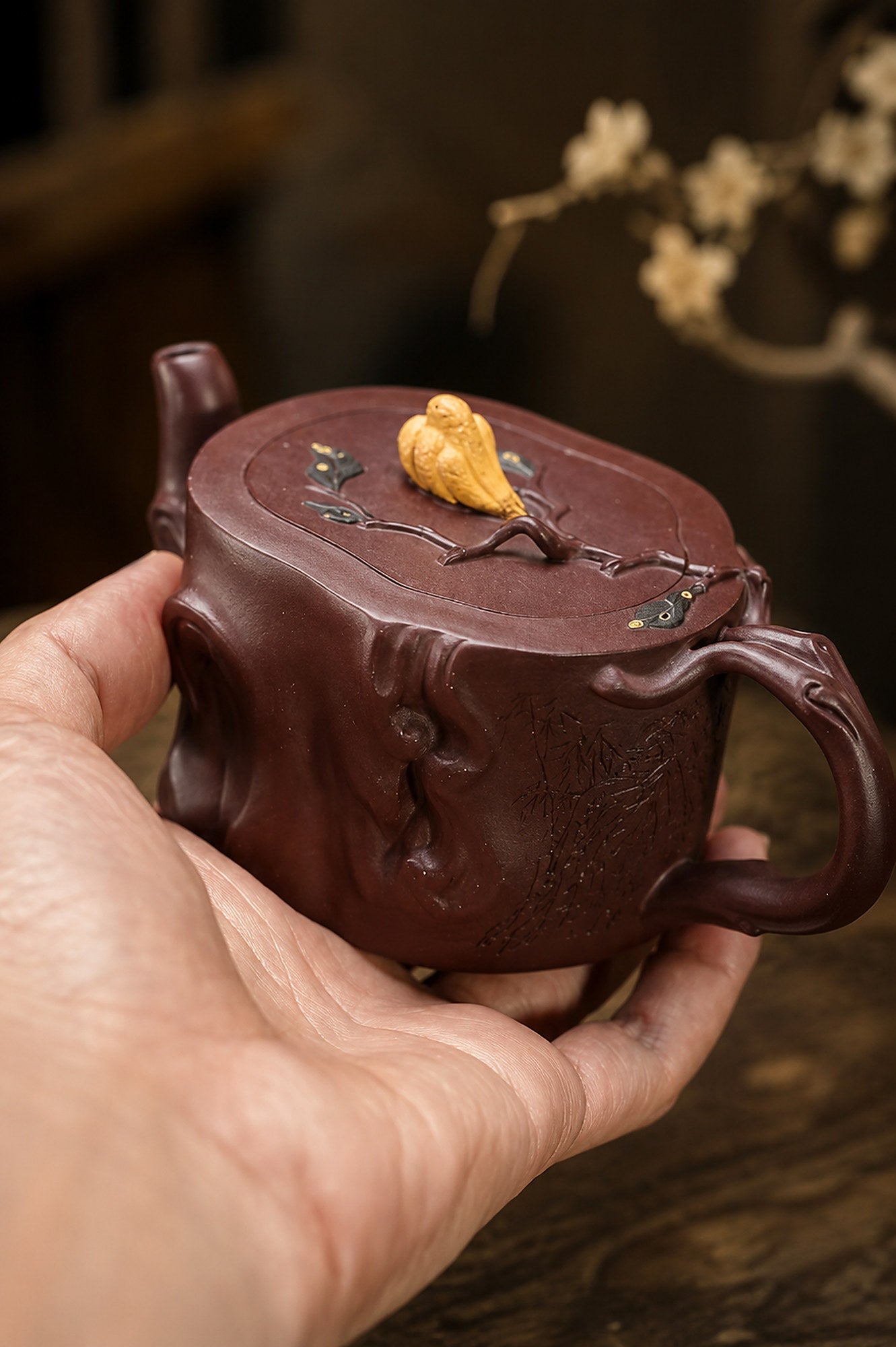 Product view 5 of 220ml Sculptural Form zisha teapot in Zini Clay, No. 367