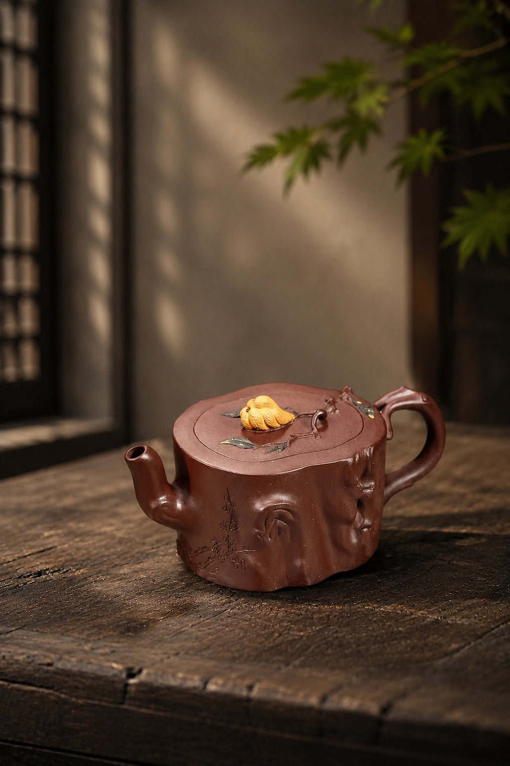 Product view 9 of 220ml Sculptural Form zisha teapot in Zini Clay, No. 367