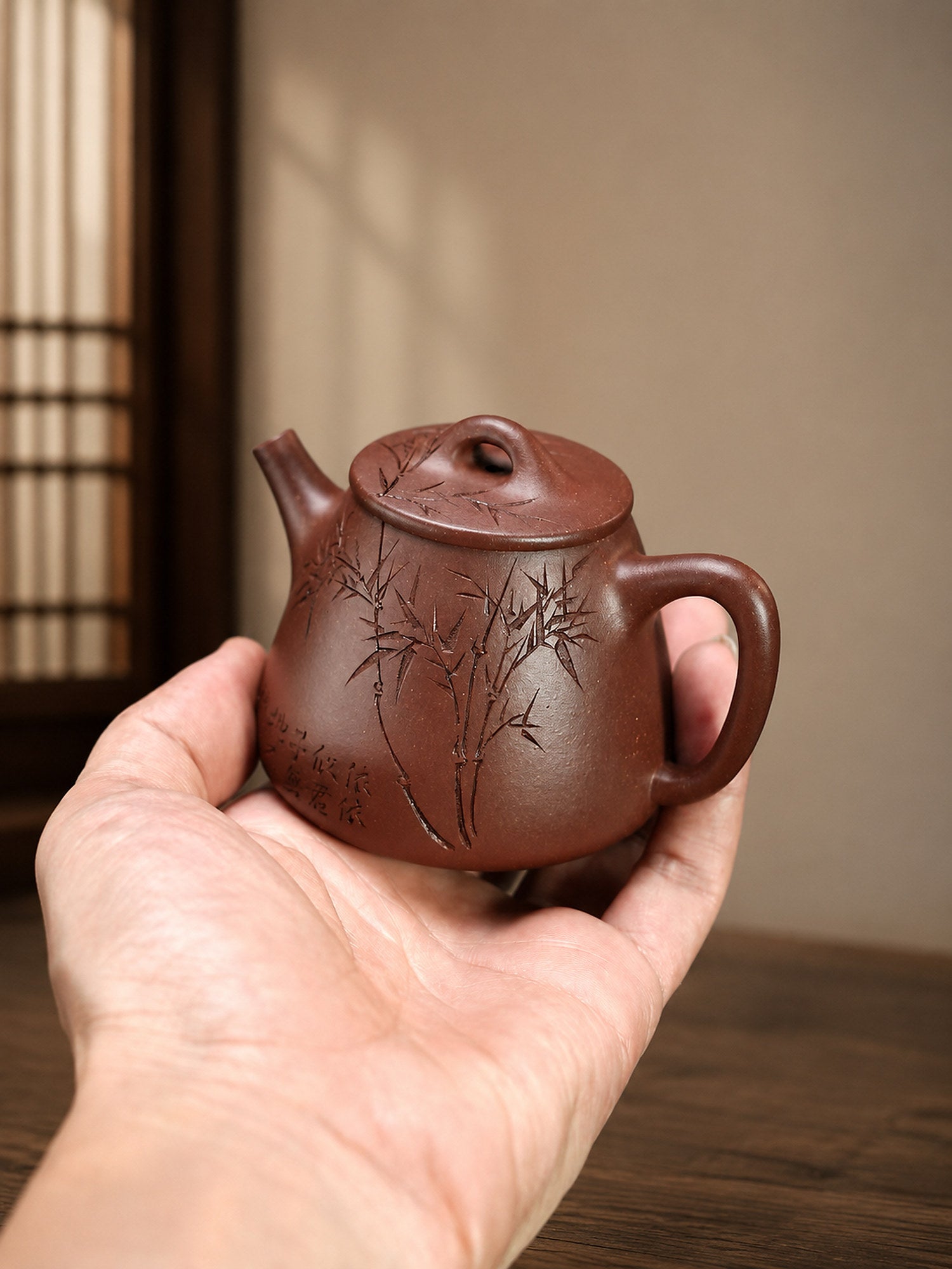 Product view 7 of 140ml Shipiao zisha teapot in Dicaoqing Zini Clay, No. 450
