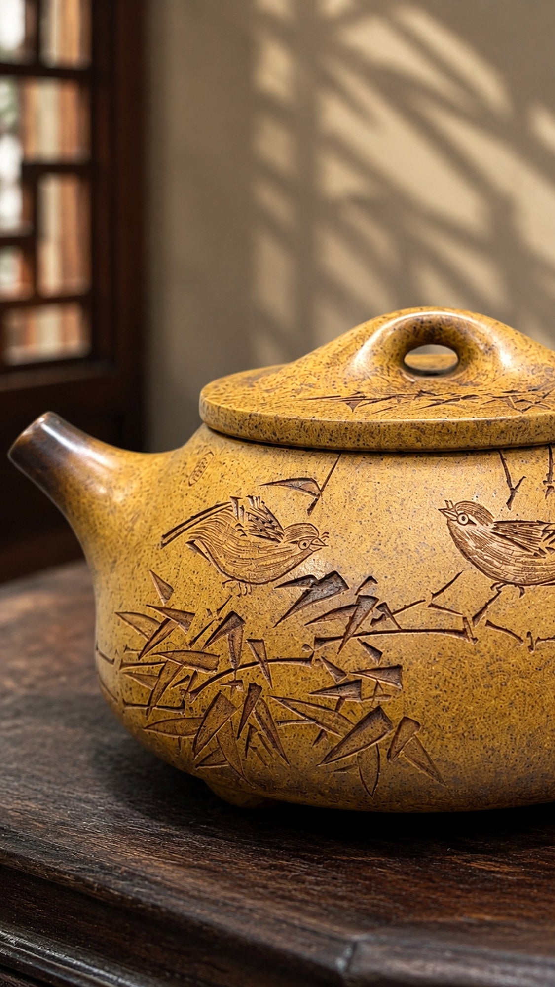 Product view 3 of 320ml Shipiao zisha teapot in Golden Duanni Clay, No. 183