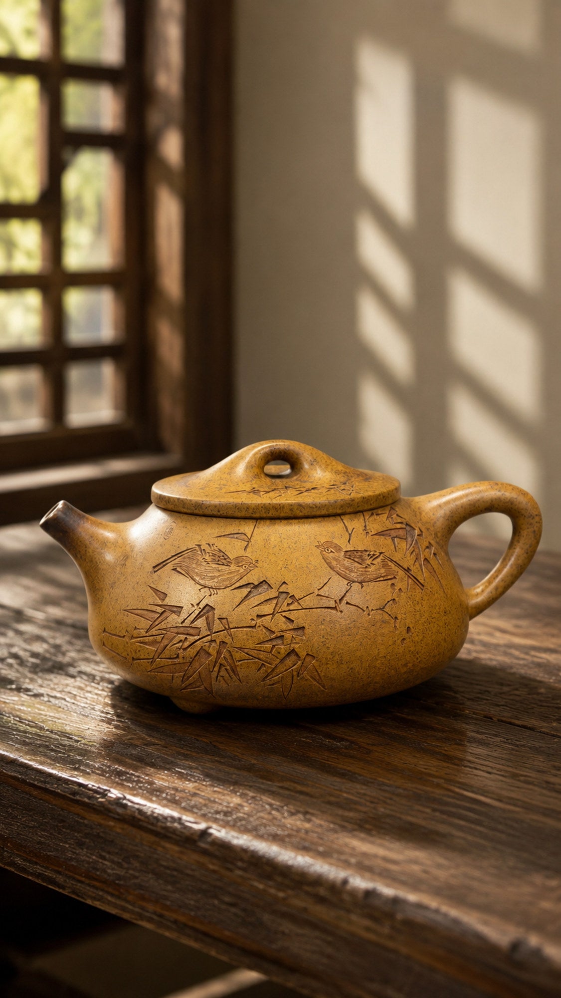 Product view 4 of 320ml Shipiao zisha teapot in Golden Duanni Clay, No. 183