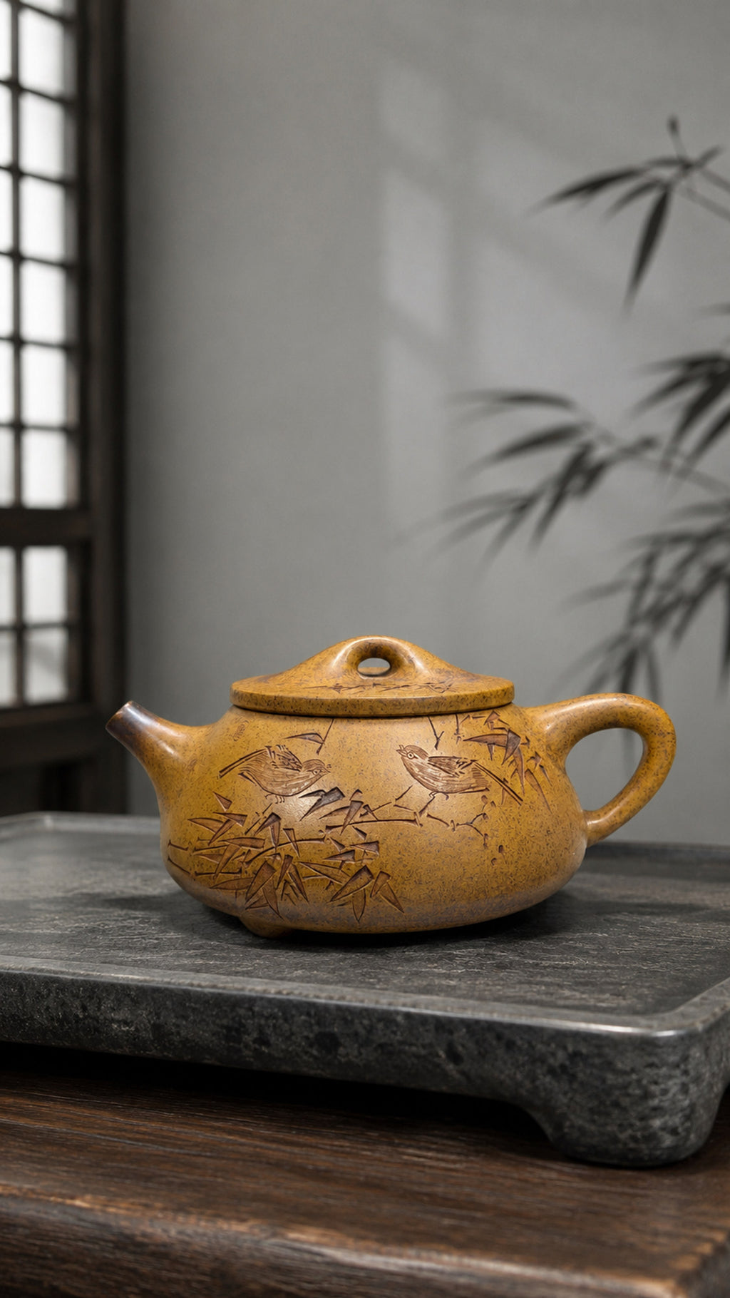 Product view 6 of 320ml Shipiao zisha teapot in Golden Duanni Clay, No. 183
