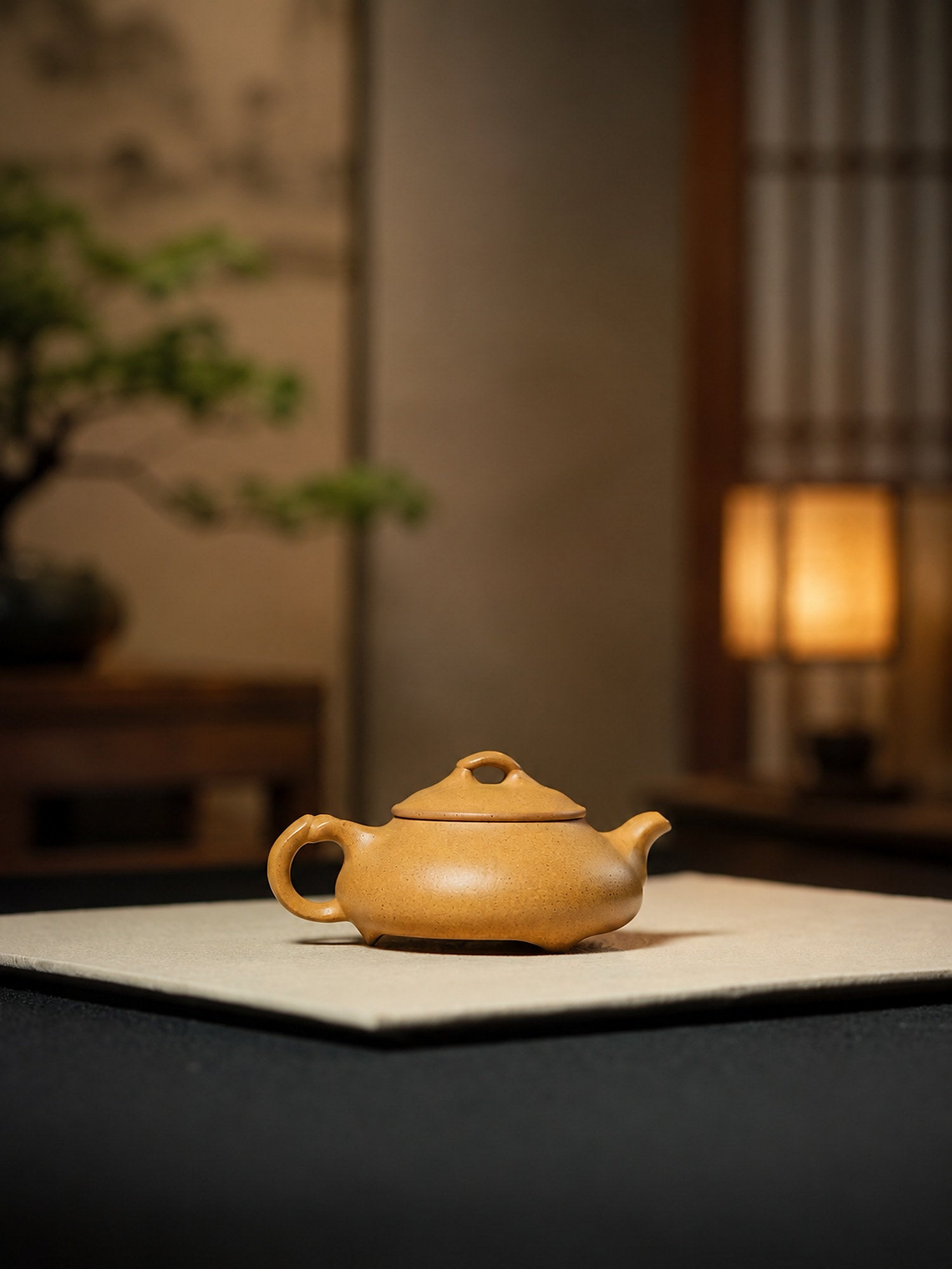 Product view 2 of 100ml Shipiao zisha teapot in Golden Duanni Clay, No. 258