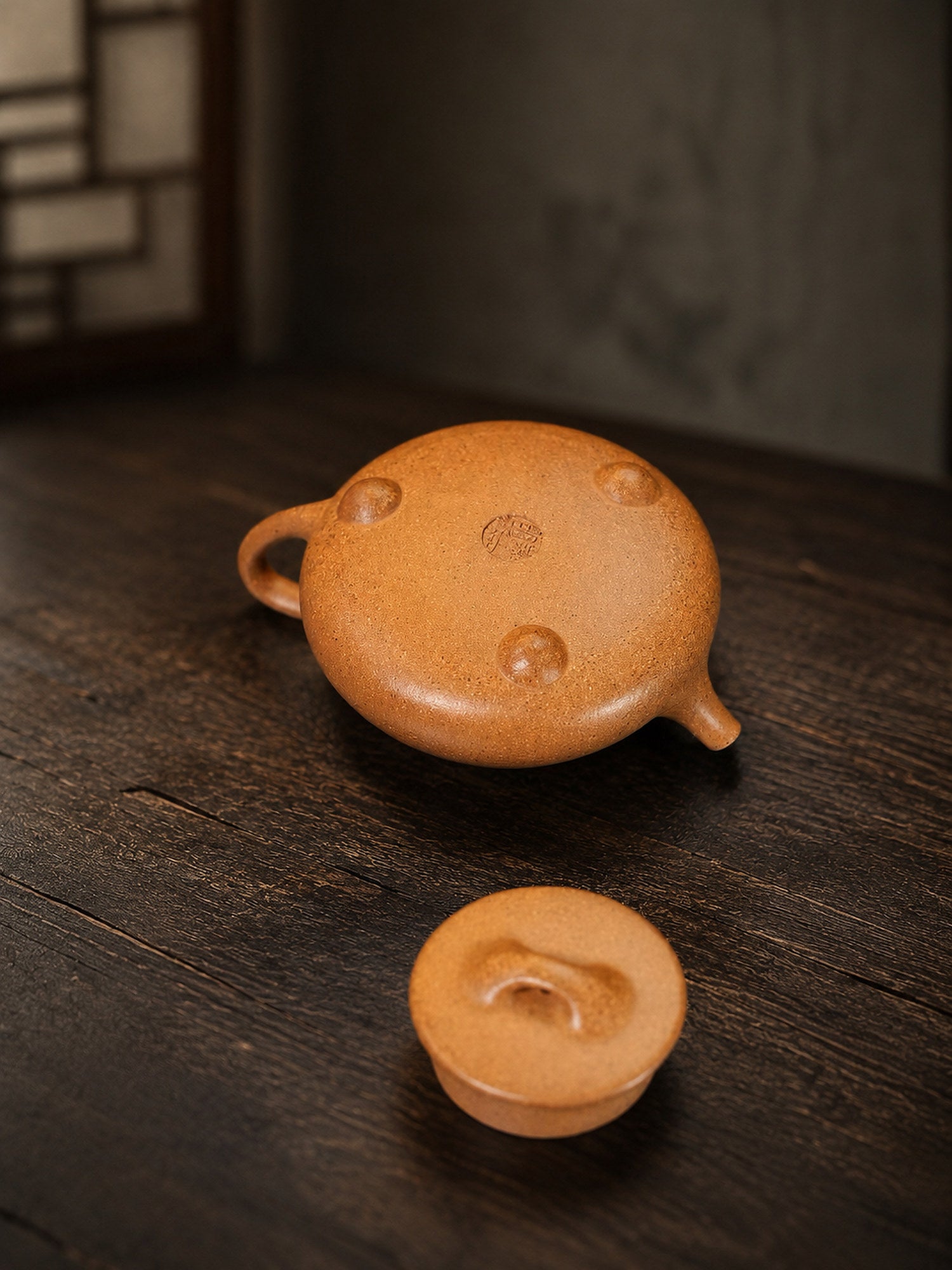 Product view 2 of 90ml Shipiao zisha teapot in Golden Duanni Clay, No. 358