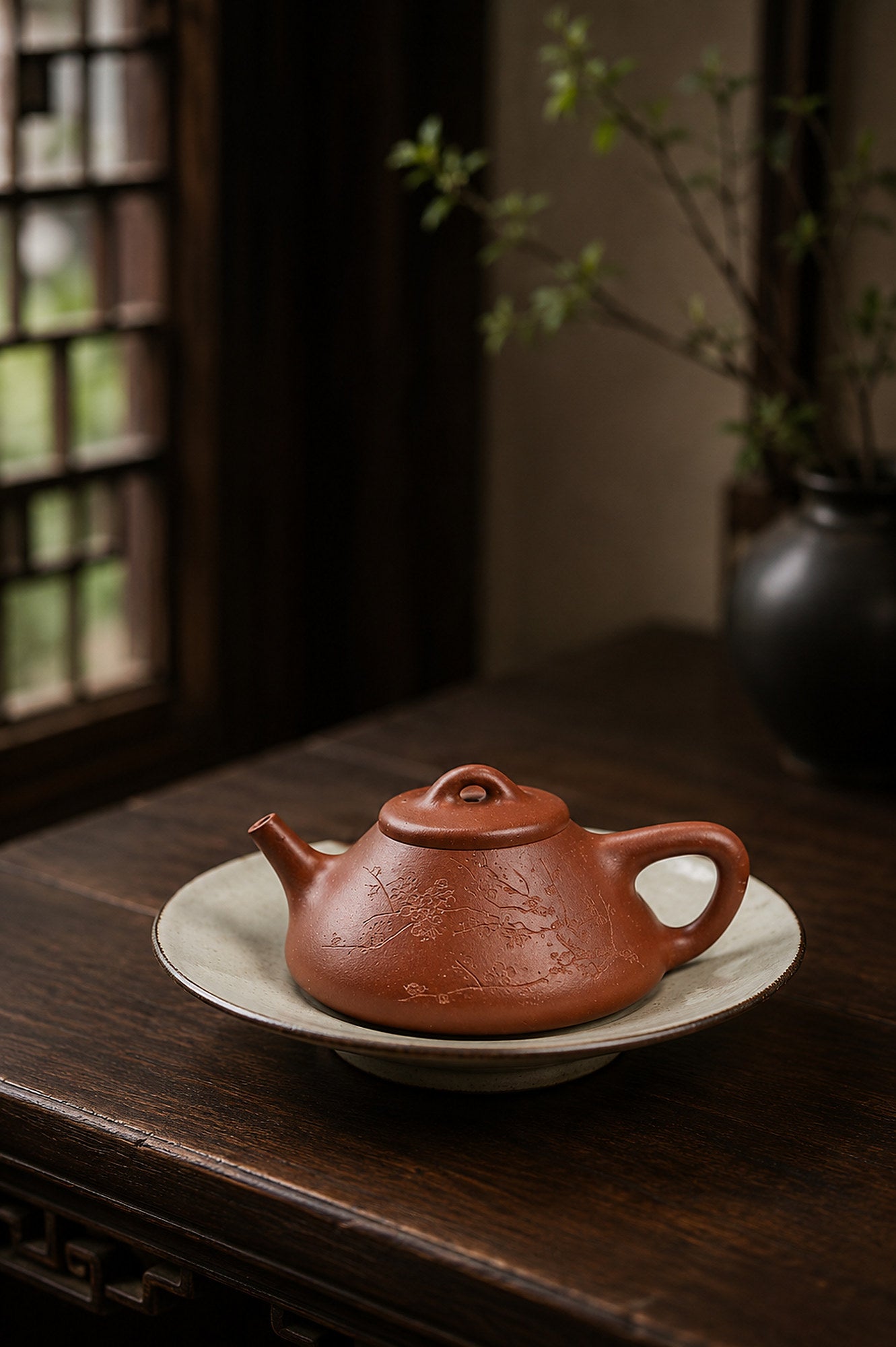 Product view 2 of 90ml Shipiao zisha teapot in Red Jiangponi Clay, No. 237