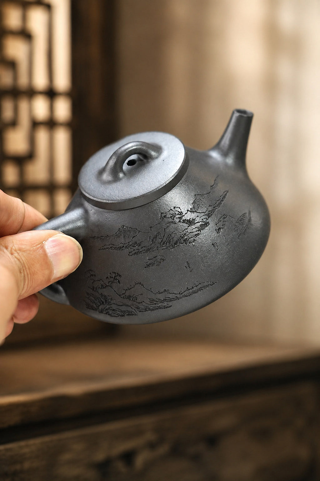 Product view 1 of 150ml Shipiao zisha teapot in Tianqingni Clay, No. 434