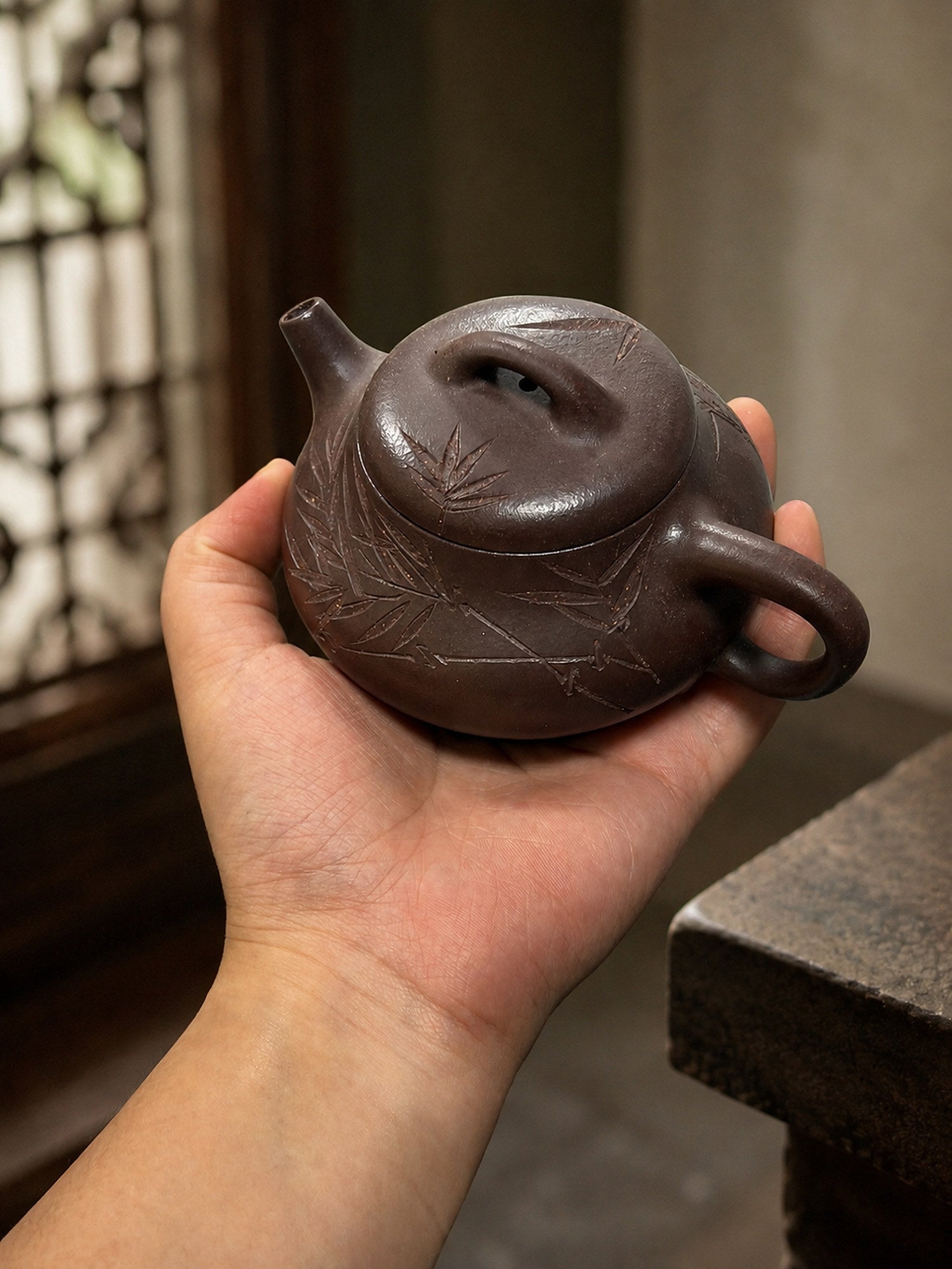 Product view 2 of 180ml Shipiao zisha teapot in Ziyu Jinsha Clay, No. 061