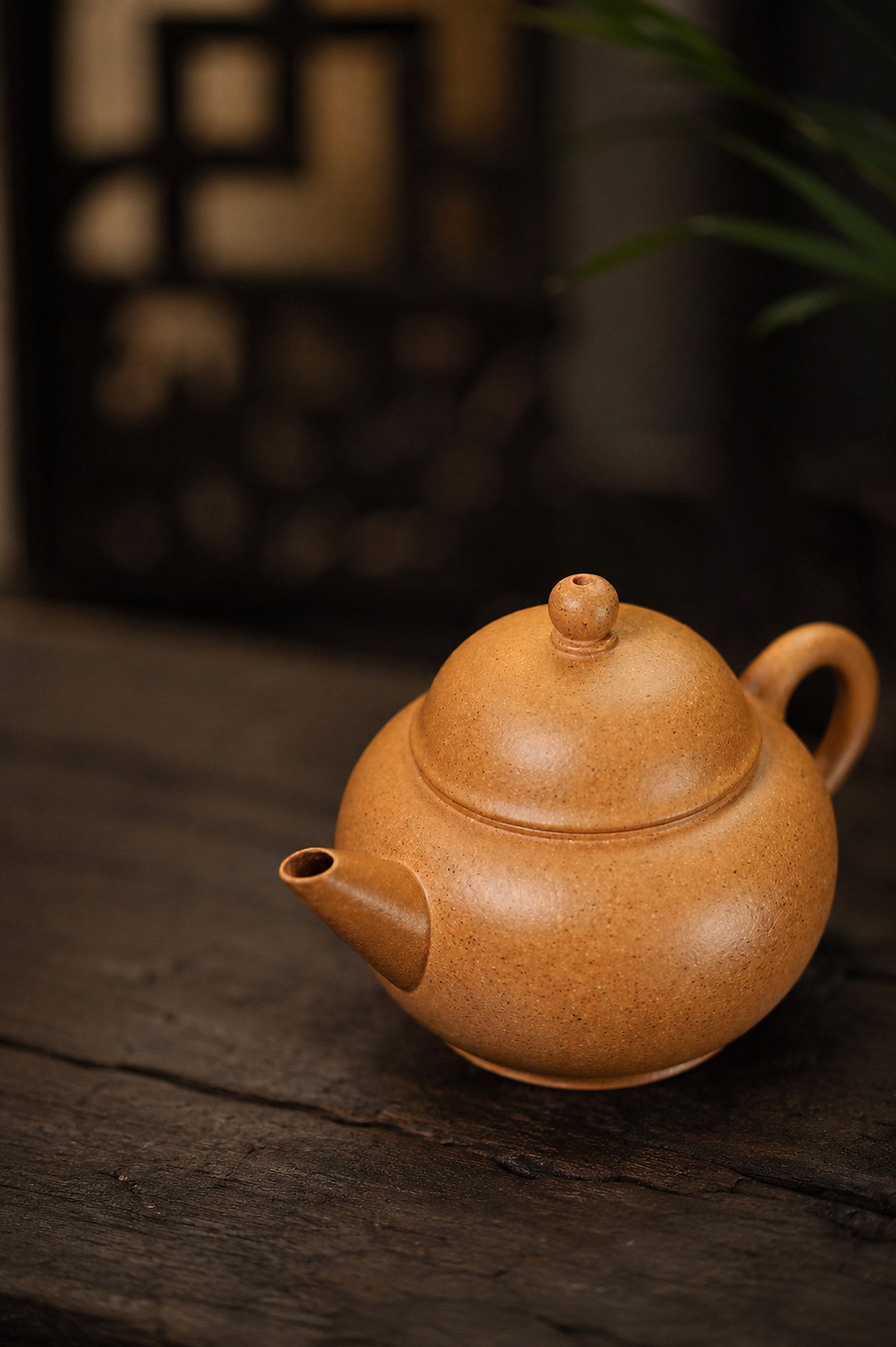 Product view 4 of 90ml Shuiping zisha teapot in Golden Duanni Clay, No. 366