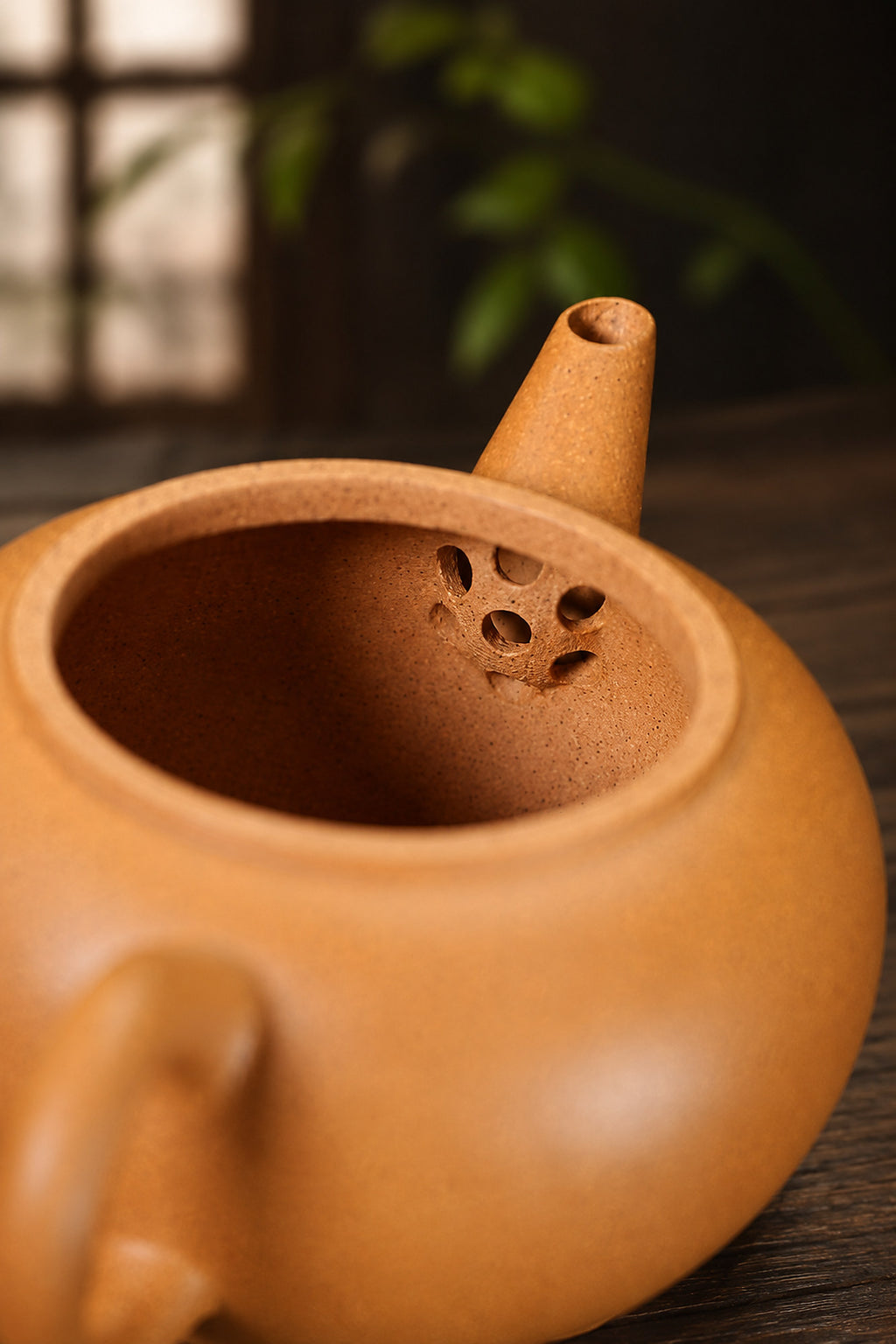 Product view 7 of 90ml Shuiping zisha teapot in Golden Duanni Clay, No. 366