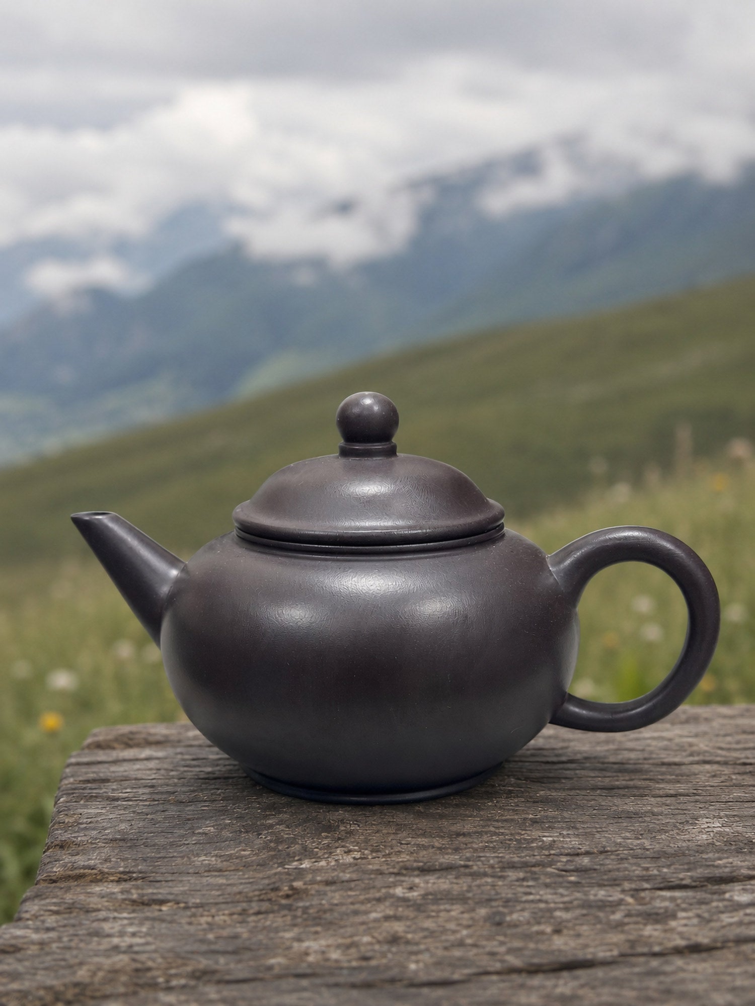 Product view 1 of 200ml Shuiping zisha teapot in Hei Duntou Clay, No. 134