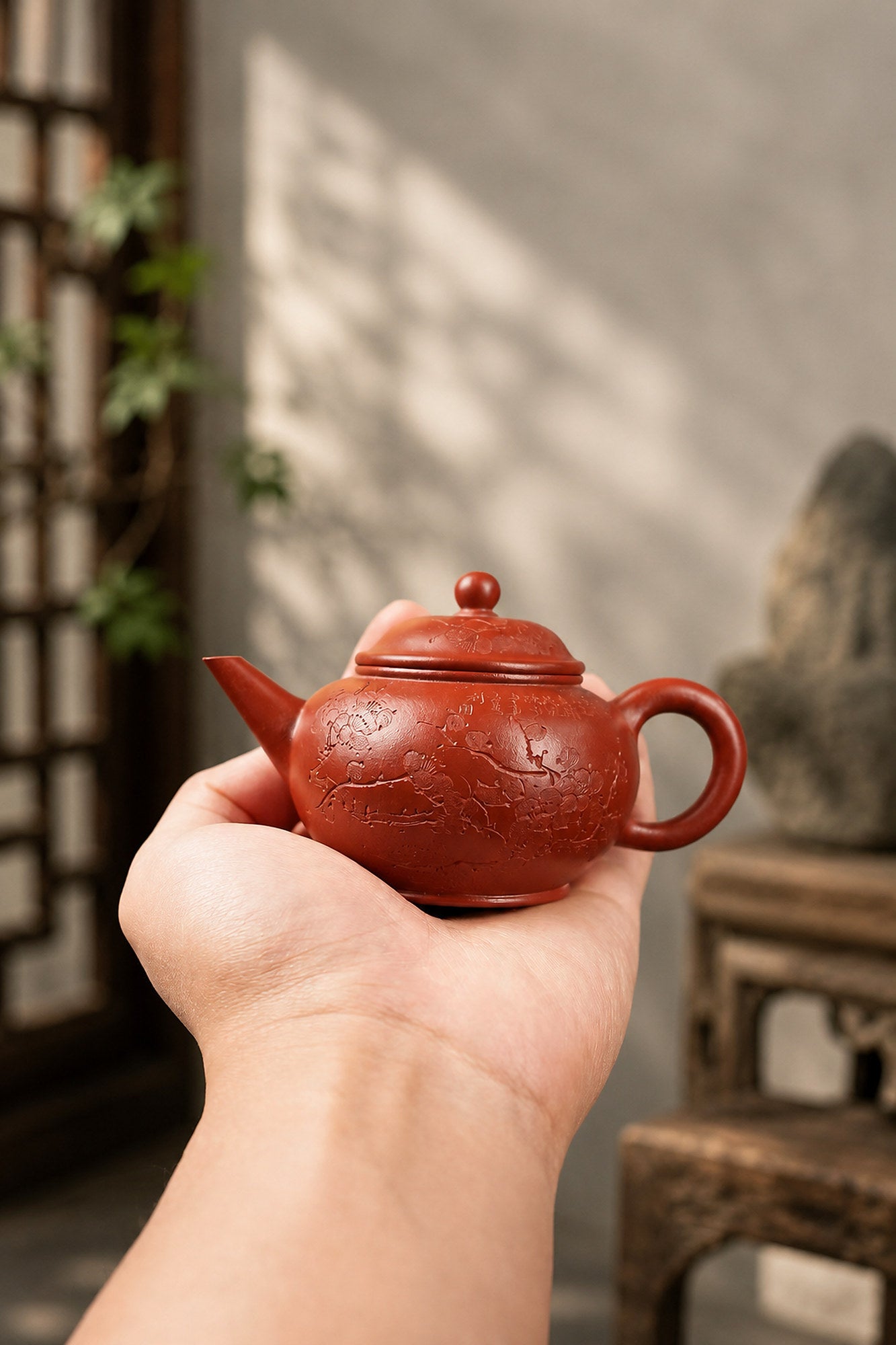 Product view 1 of 120ml Shuiping zisha teapot in Hongpilong Clay, No. 337