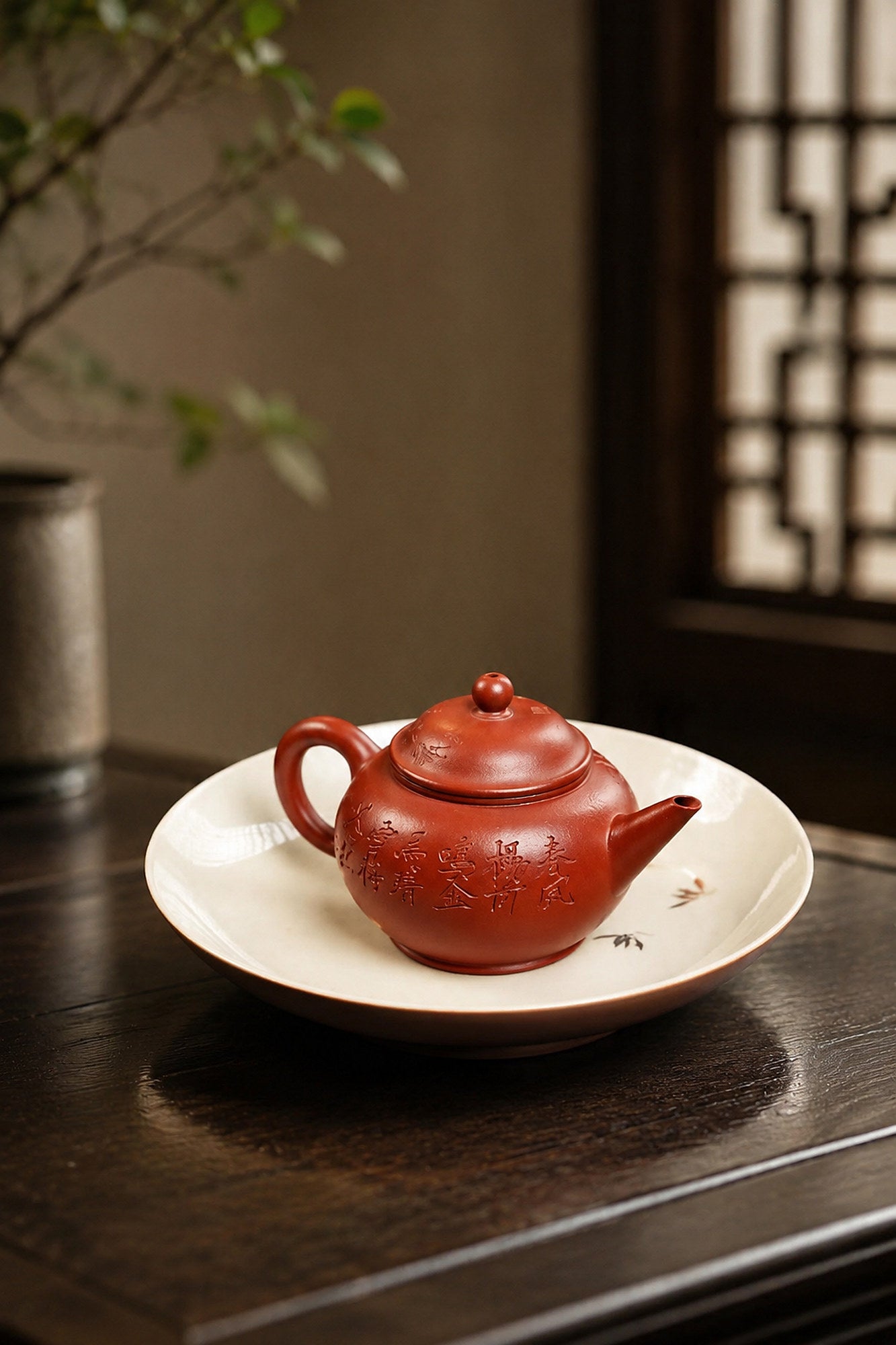 Product view 2 of 120ml Shuiping zisha teapot in Hongpilong Clay, No. 337