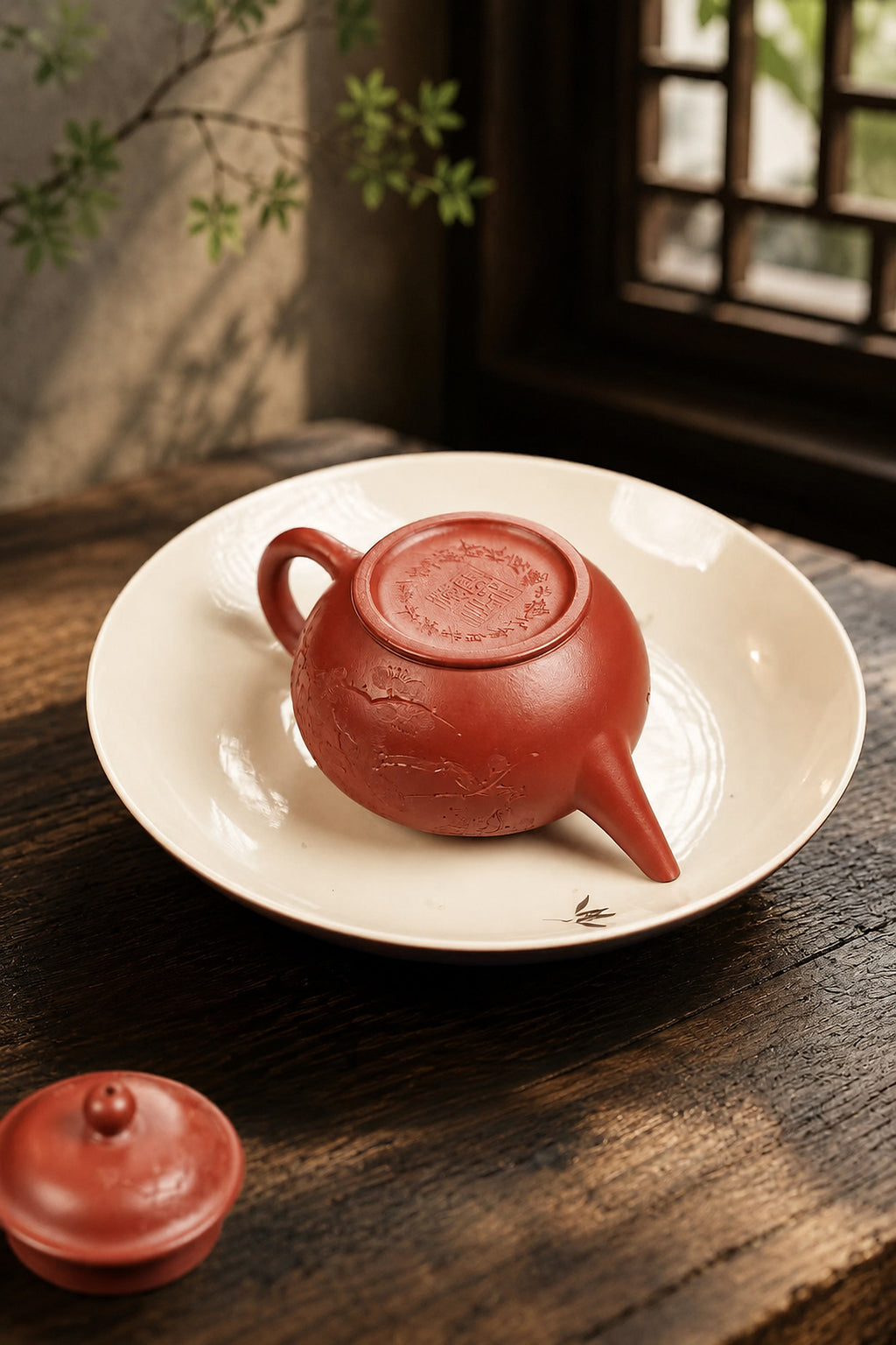 Product view 6 of 120ml Shuiping zisha teapot in Hongpilong Clay, No. 337