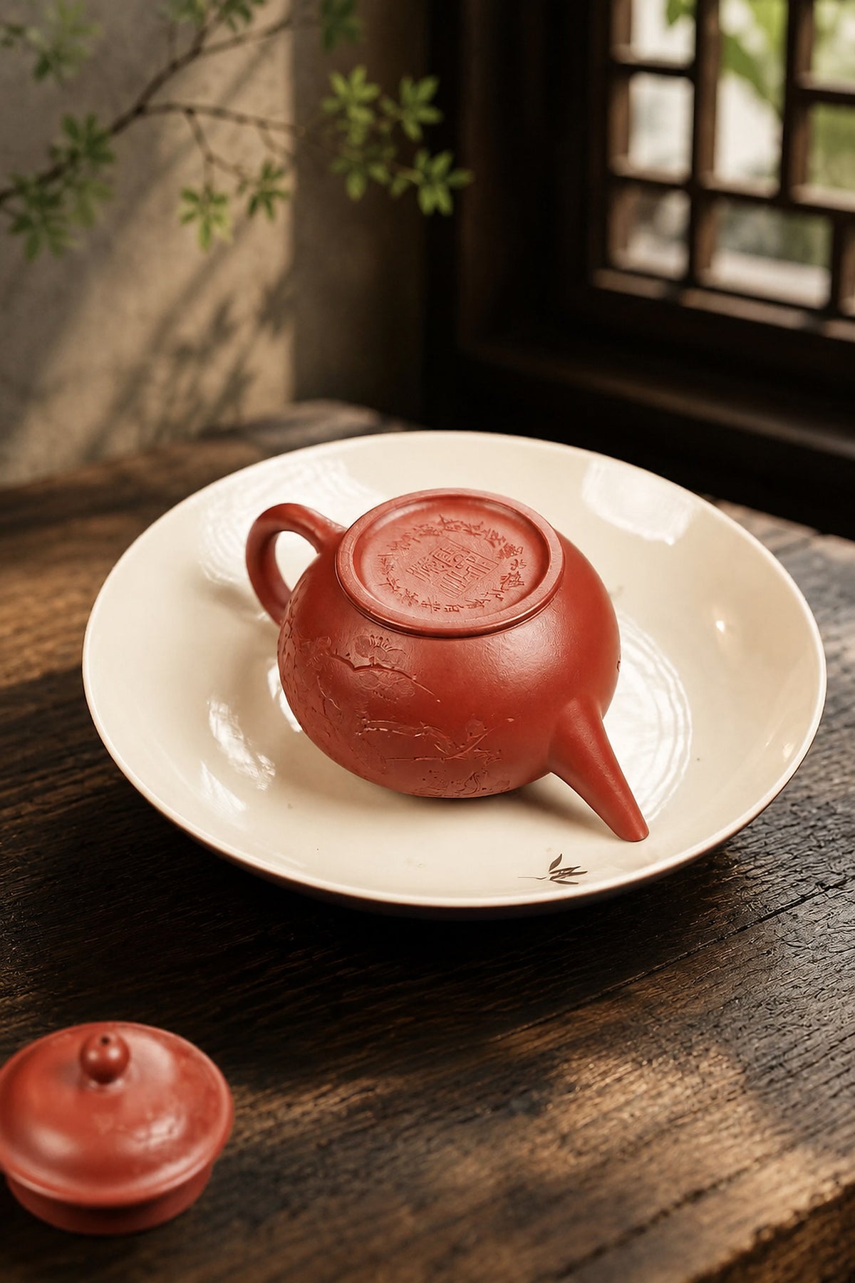 Product view 6 of 120ml Shuiping zisha teapot in Hongpilong Clay, No. 337