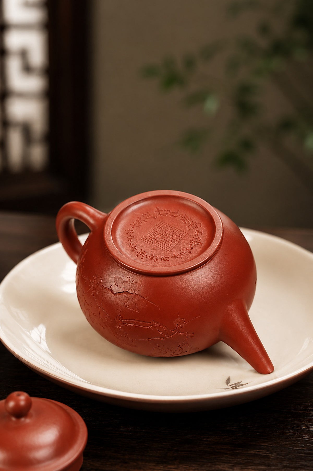 Product view 8 of 120ml Shuiping zisha teapot in Hongpilong Clay, No. 337