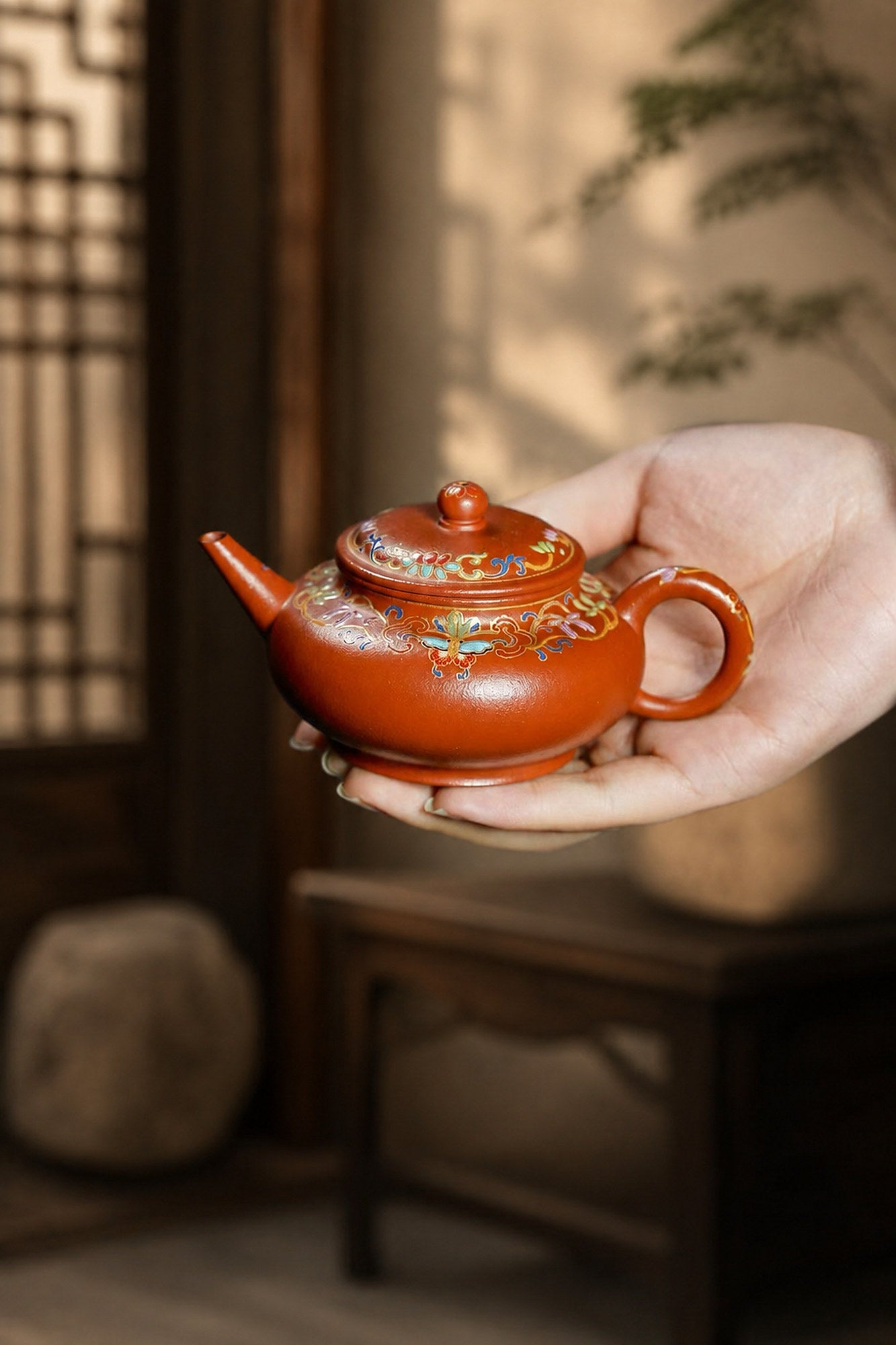 Product view 2 of 130ml Shuiping zisha teapot in Zhuni Clay, No. 238