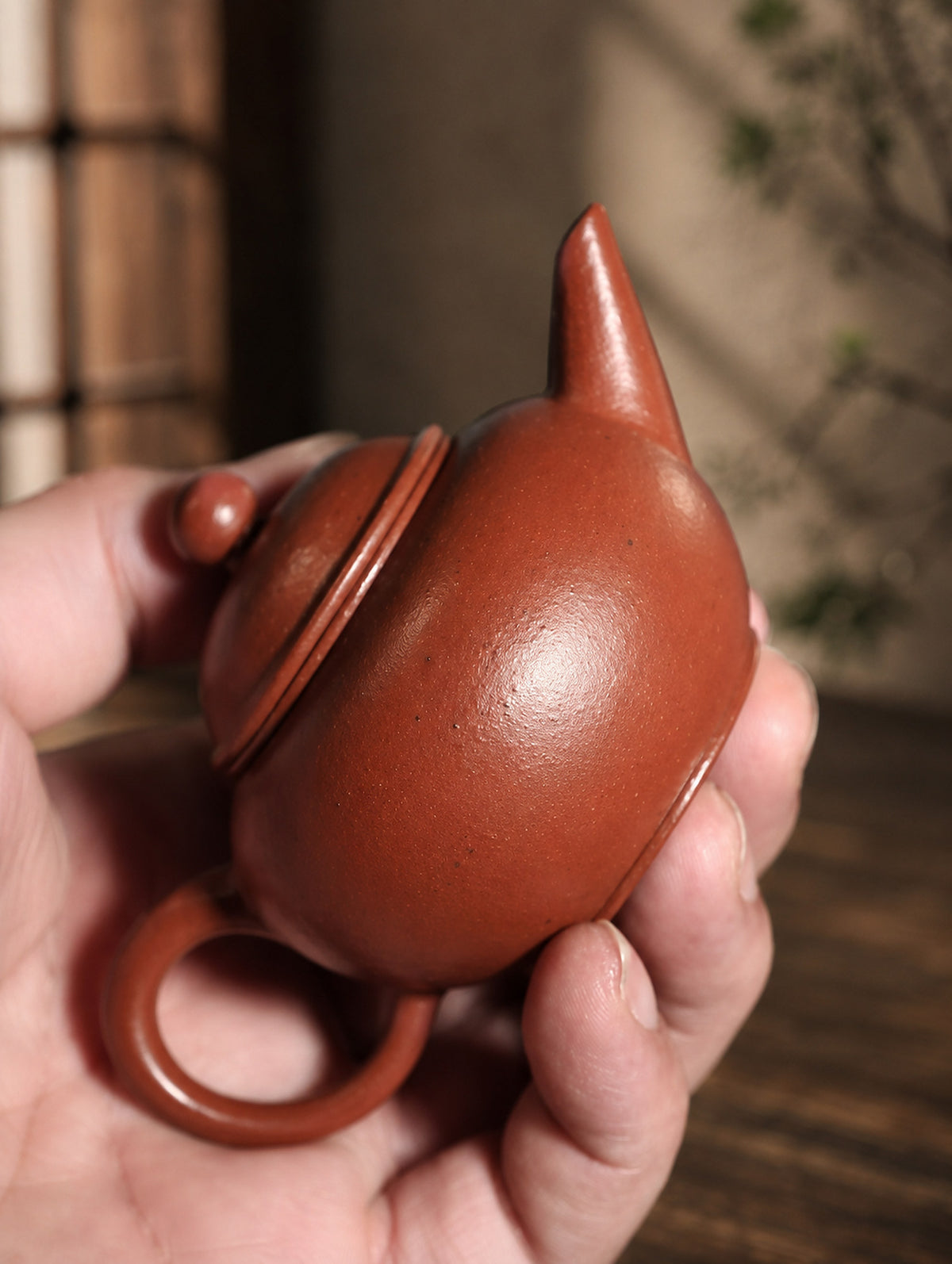 Product view 8 of 80ml Shuiping zisha teapot in Zhuni Clay, No. 328