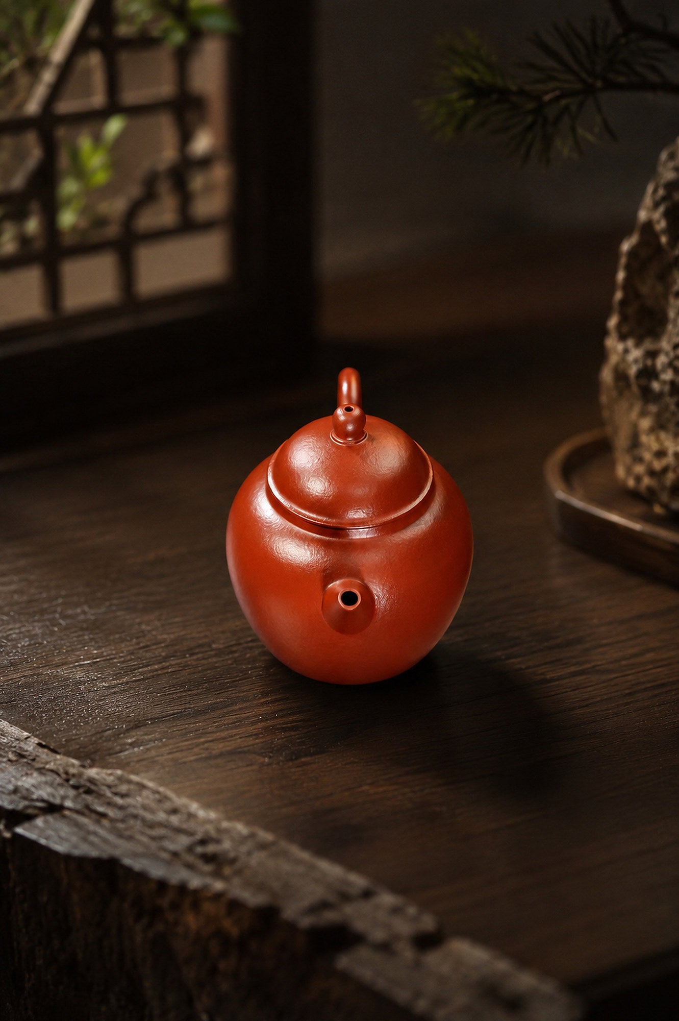 Product view 2 of 100ml Shuiping zisha teapot in Zhuni Clay, No. 393