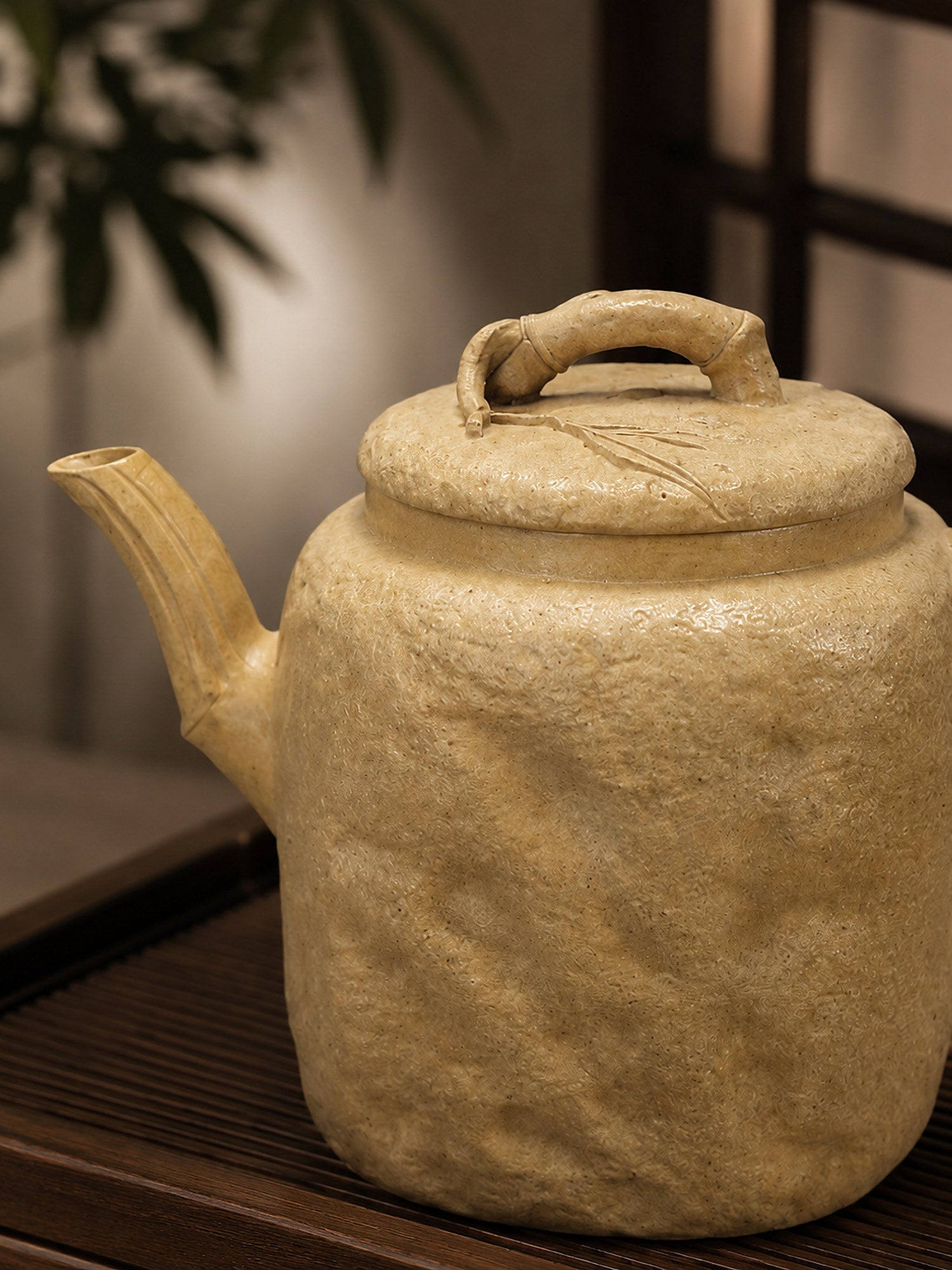 Product view 3 of 120ml Square Form zisha teapot in Aged Duanni Clay, No. 019