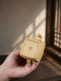 Product view 1 of 180ml Square Form zisha teapot in Golden Duanni Clay, No. 427