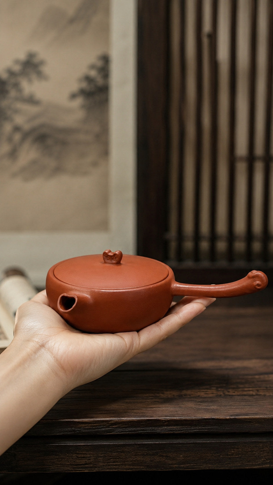 Product view 2 of 80ml Tang Yu zisha teapot in Jiangponi Clay, No. 105
