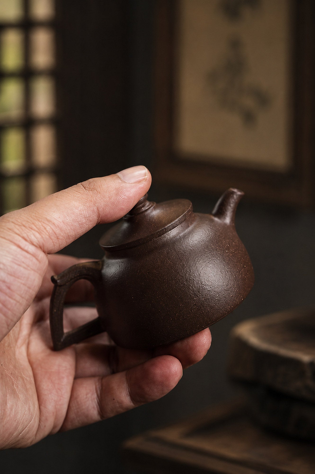 Product view 5 of 100ml Tian Xiang zisha teapot in Aged Zini Clay, No. 334