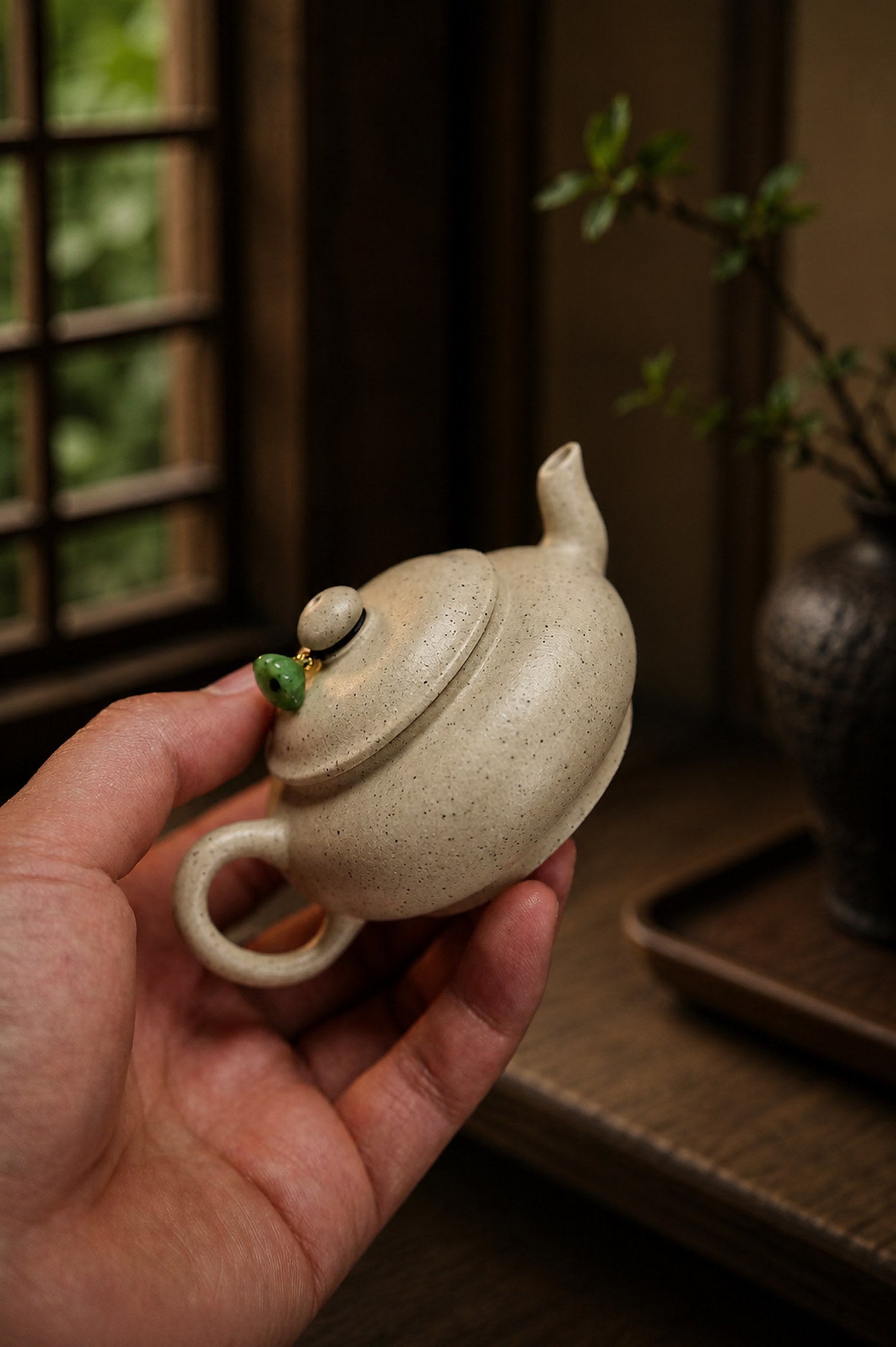 Product view 1 of 135ml Ting Quan zisha teapot in Aged Duanni Clay, No. 230