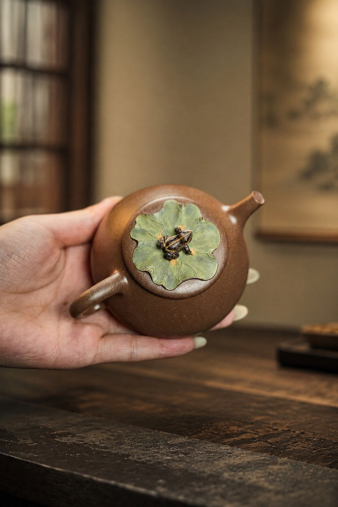 Product view 4 of 135ml Ting Quan zisha teapot in Aged Duanni Clay, No. 230