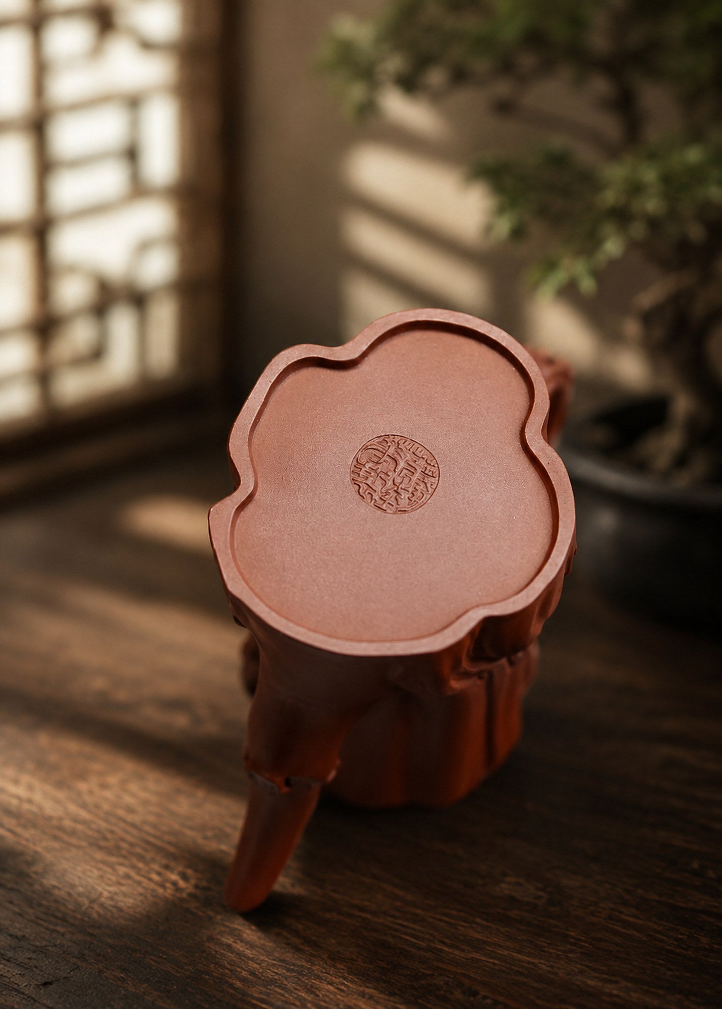Product view 2 of 200ml Tree-Trunk Sculptural Form zisha teapot in Zhuni Clay, No. 224