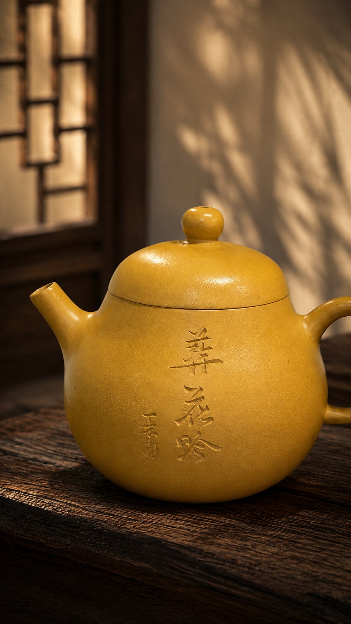 Product view 3 of 90ml Wendan zisha teapot in Golden Duanni Clay, No. 037