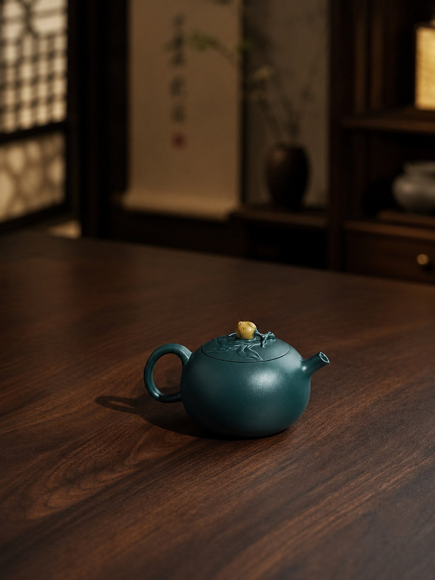 Product view 5 of 180ml Xi Shi Hua Qi zisha teapot in Dark Luni Clay, No. 253