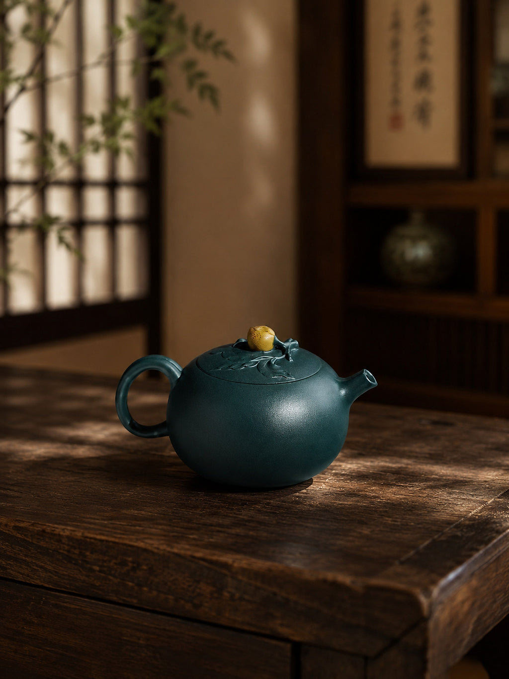 Product view 6 of 180ml Xi Shi Hua Qi zisha teapot in Dark Luni Clay, No. 253