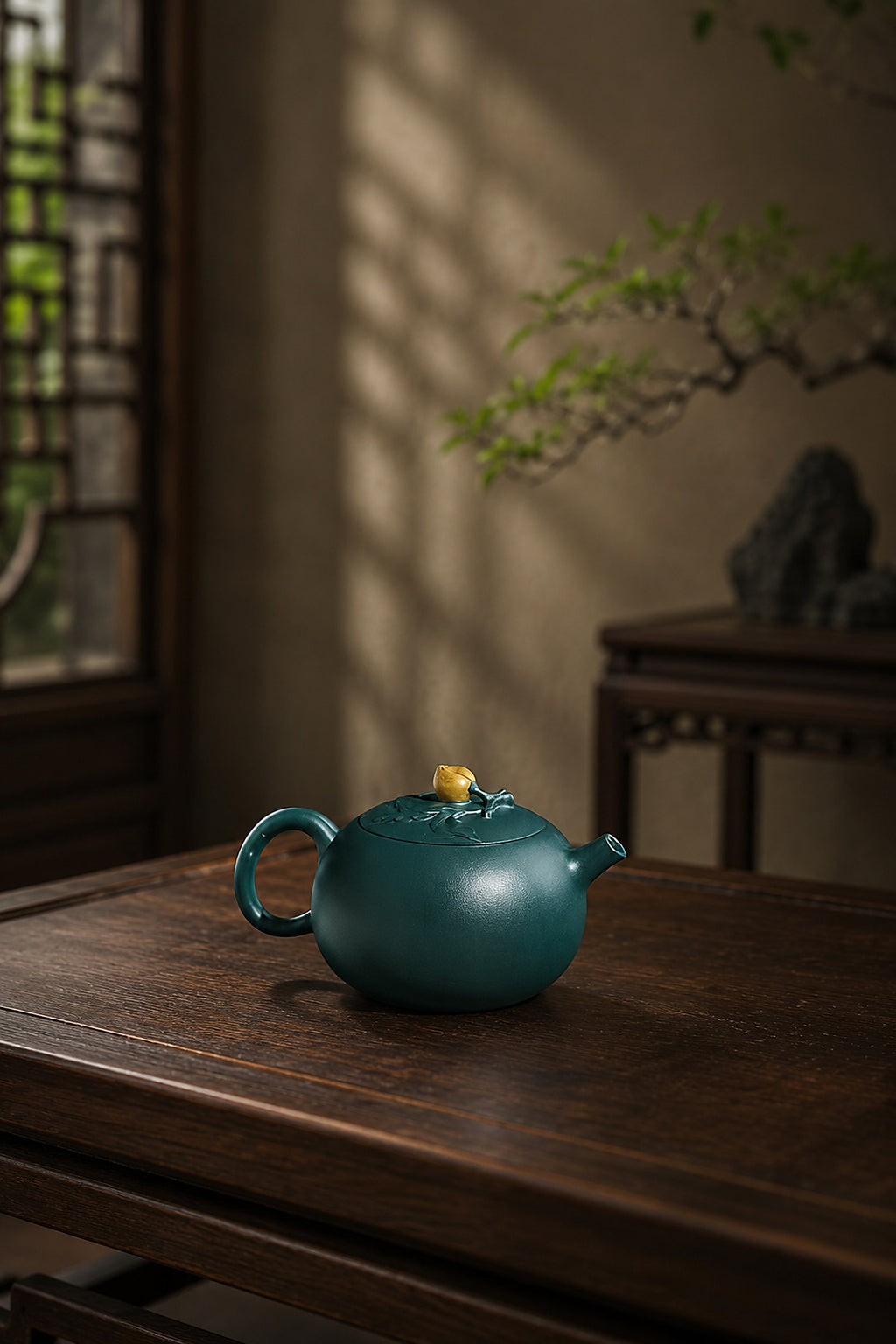 Product view 7 of 180ml Xi Shi Hua Qi zisha teapot in Dark Luni Clay, No. 253