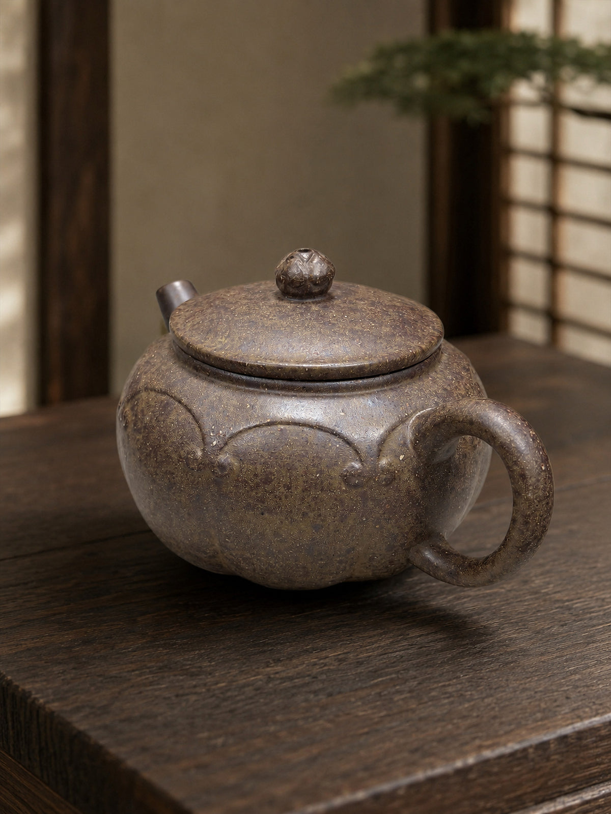 Product view 1 of 200ml Xiang Tong Ru Yi zisha teapot in Xiekeqing Clay, No. 202