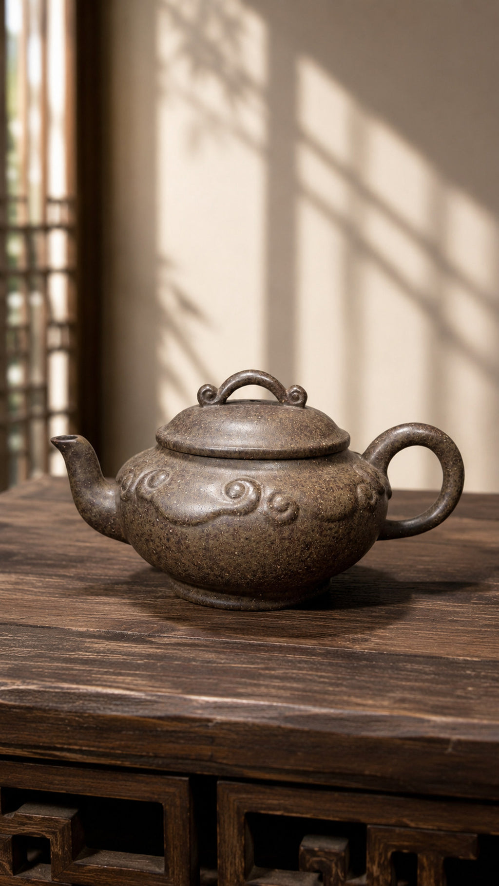 Product view 1 of 120ml Xiang Yun Ru Yi zisha teapot in Xiekeqing Clay, No. 195
