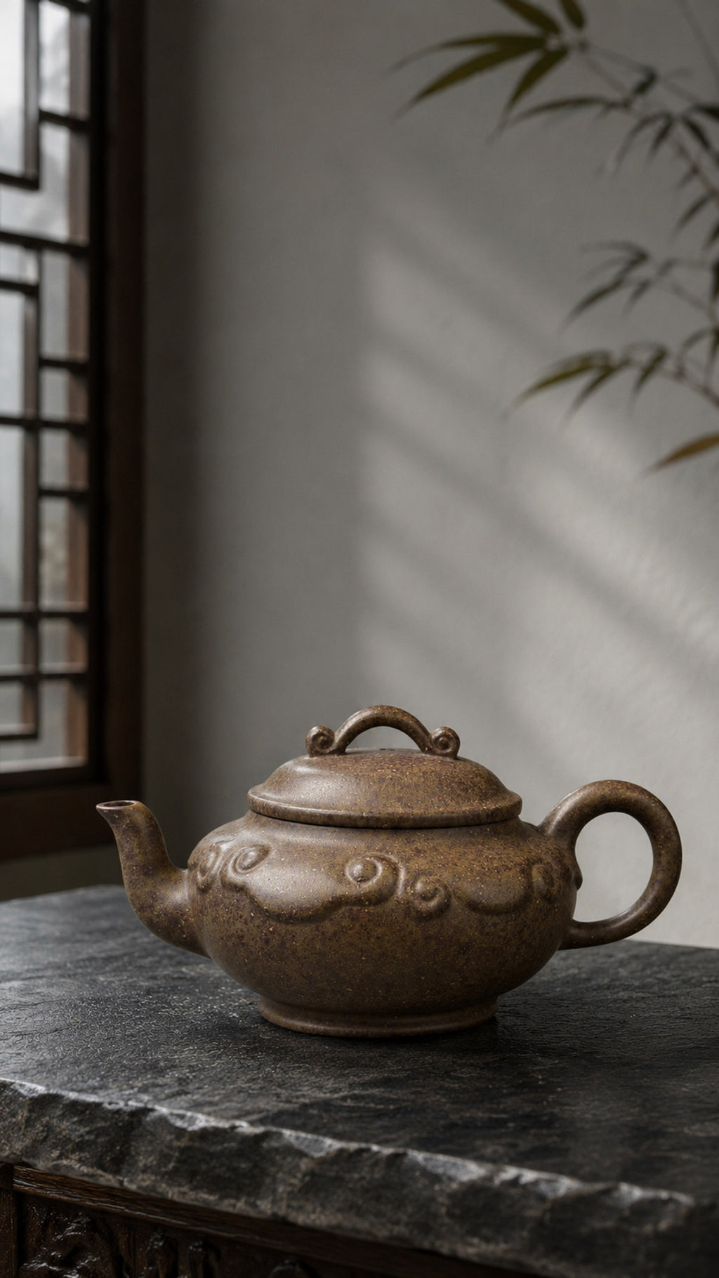 Product view 6 of 120ml Xiang Yun Ru Yi zisha teapot in Xiekeqing Clay, No. 195