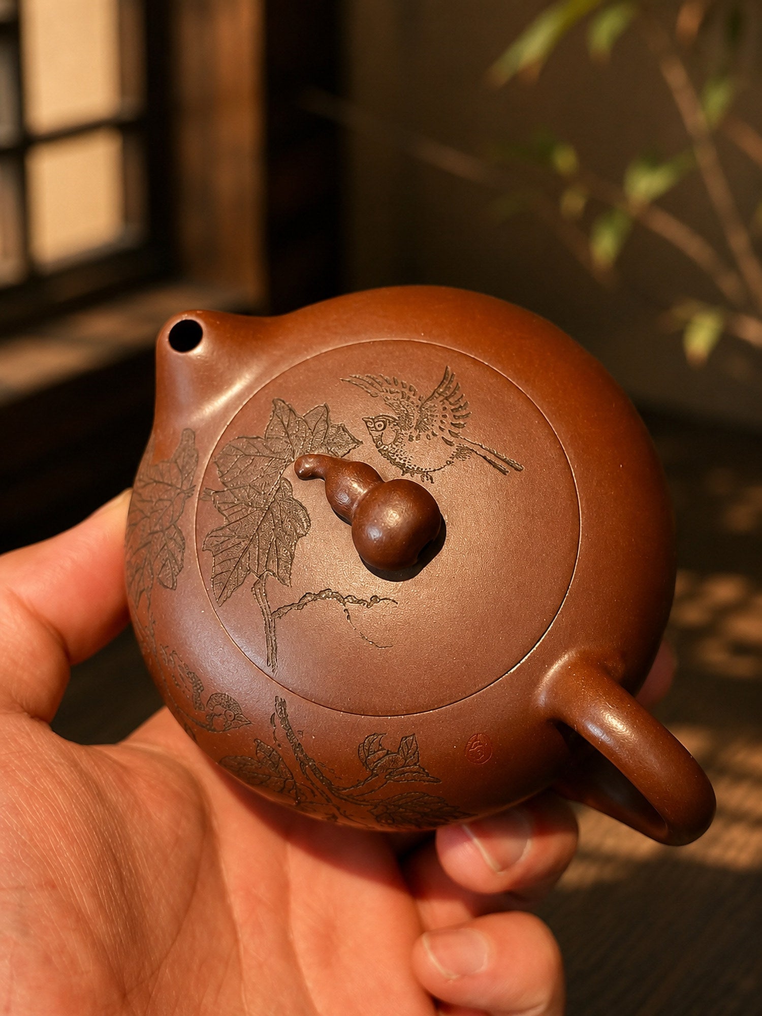 Product view 5 of 150ml Xishi zisha teapot in Aged Zini Clay, No. 401