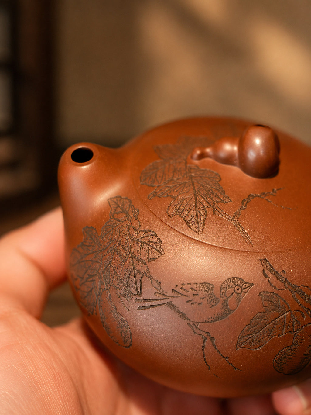 Product view 8 of 150ml Xishi zisha teapot in Aged Zini Clay, No. 401