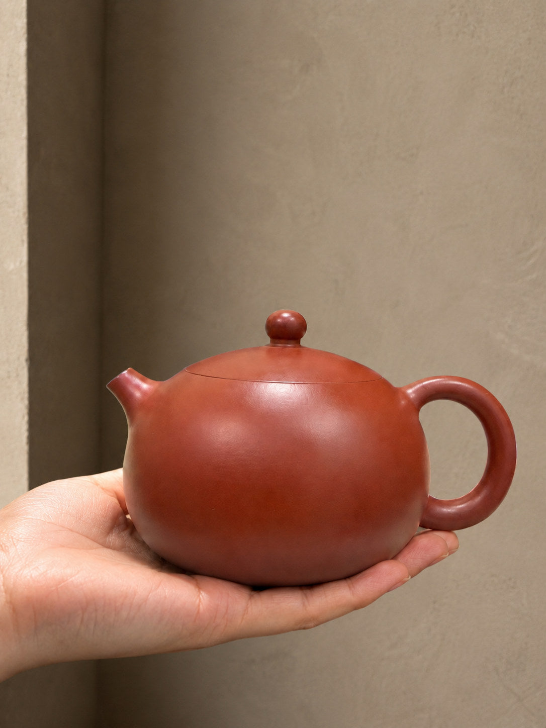 Product view 2 of 180ml Xishi zisha teapot in Dahongpao Clay, No. 081