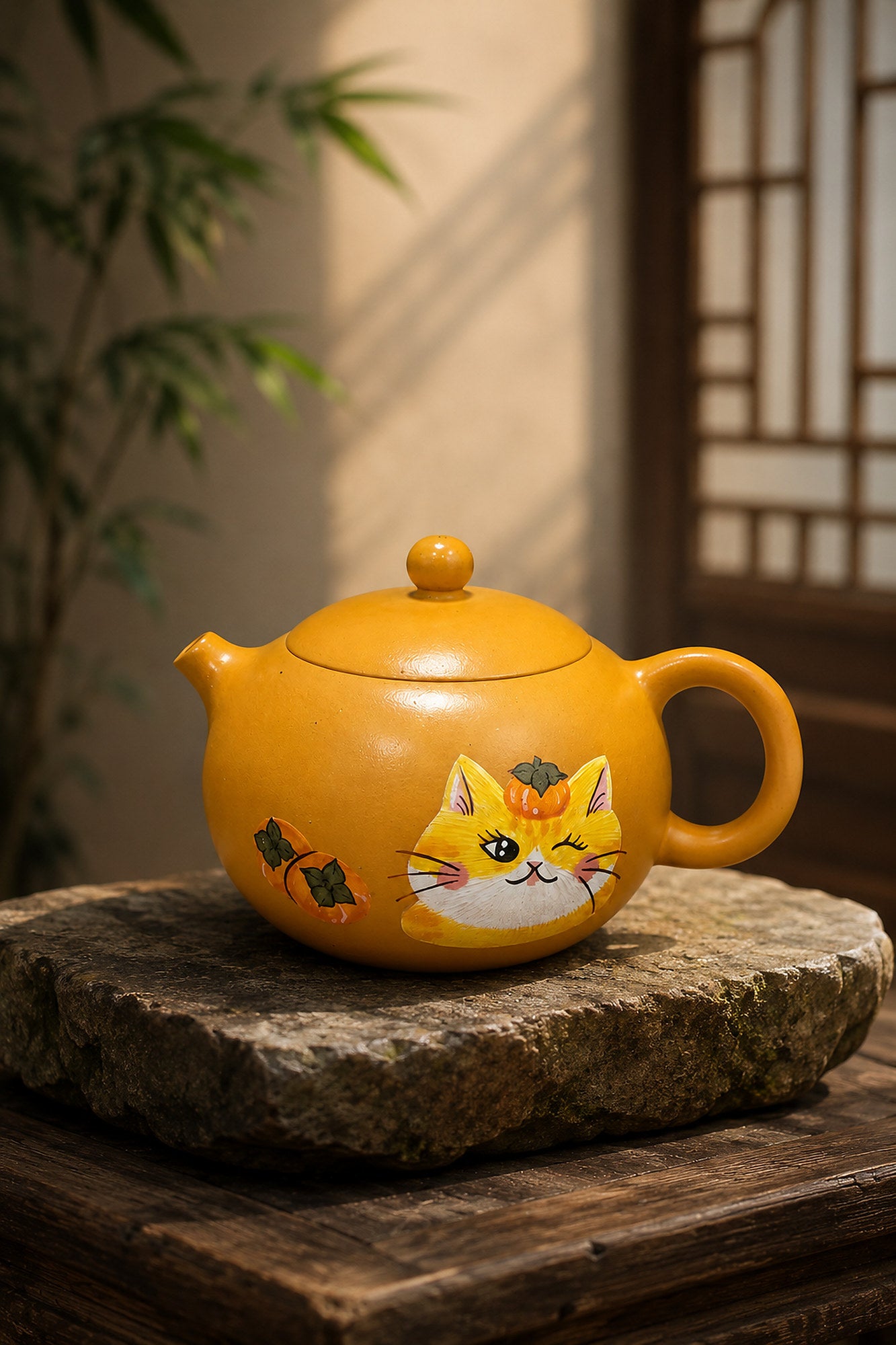 Product view 1 of 90ml Xishi zisha teapot in Golden Duanni Clay, No. 045