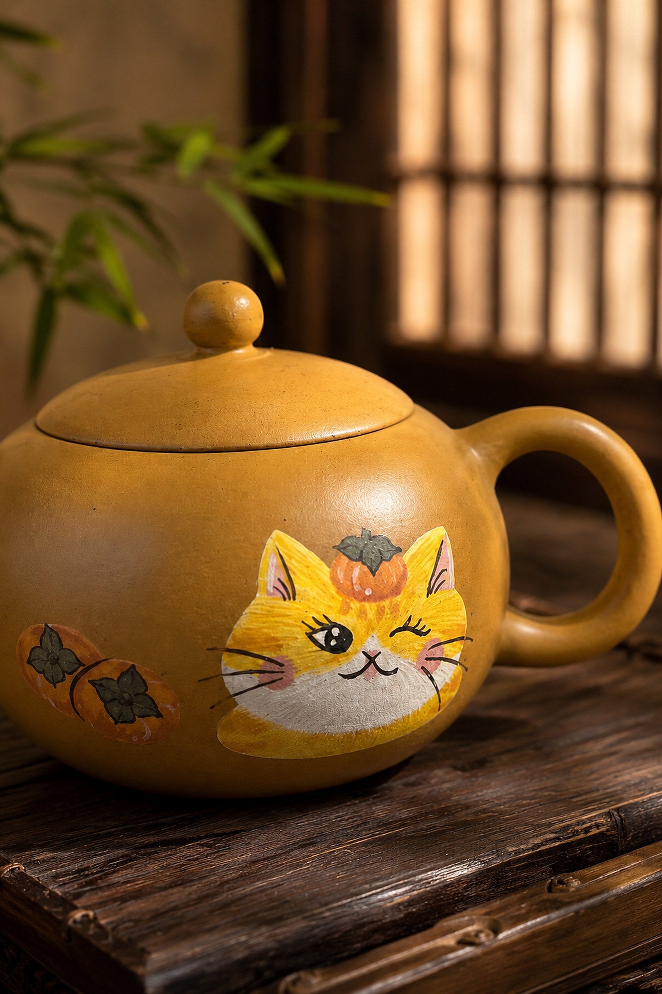 Product view 3 of 90ml Xishi zisha teapot in Golden Duanni Clay, No. 045