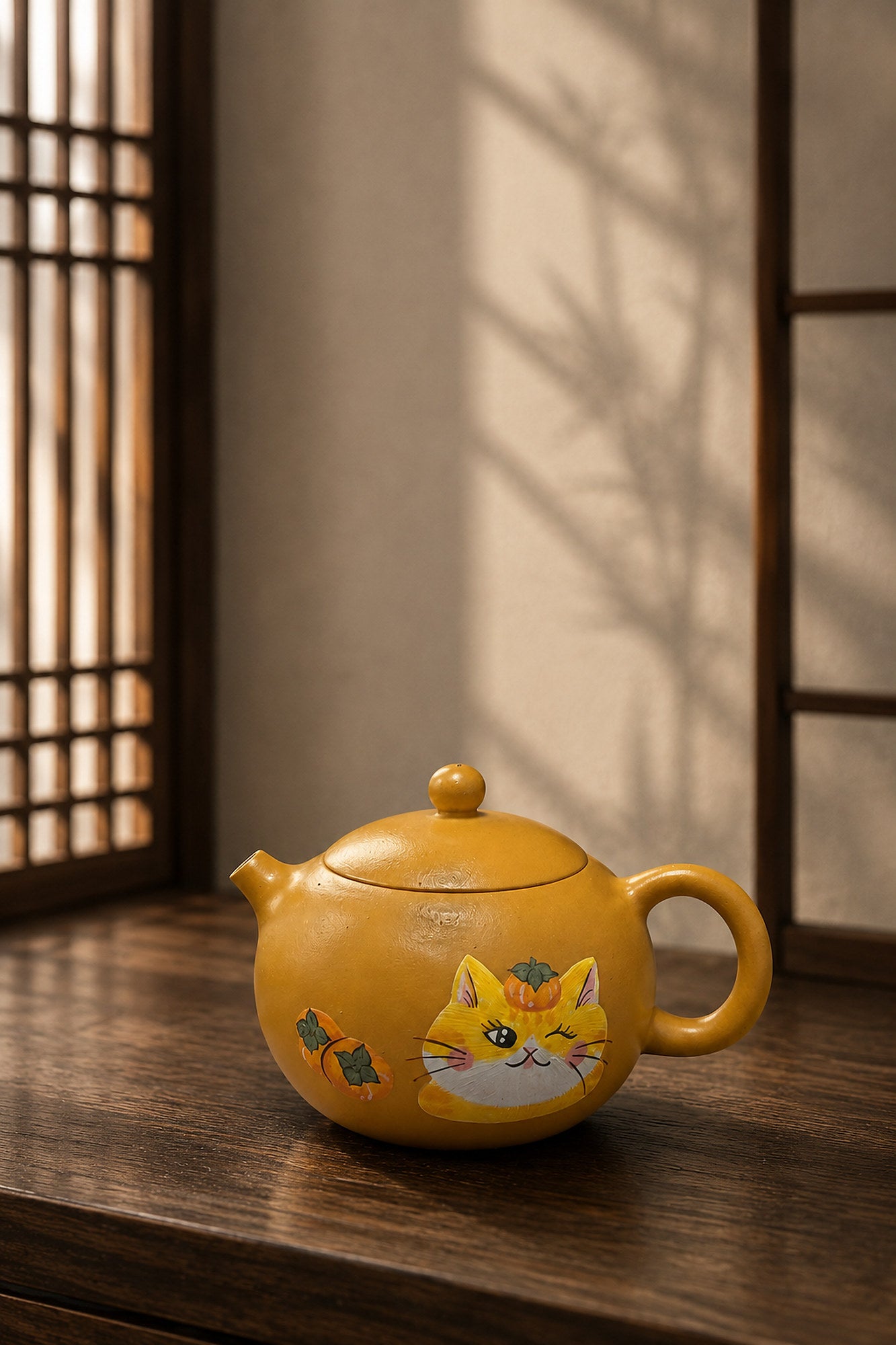 Product view 4 of 90ml Xishi zisha teapot in Golden Duanni Clay, No. 045