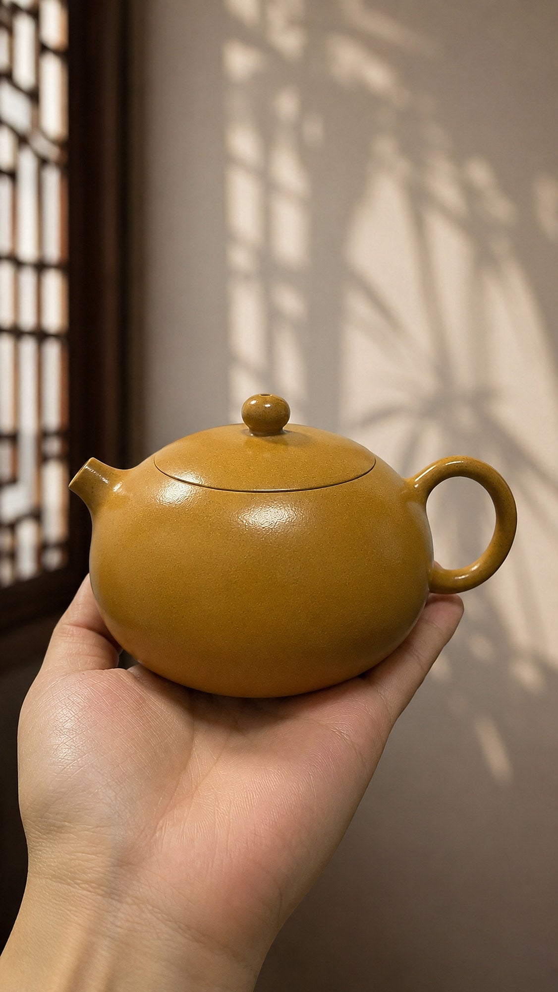 Product view 2 of 100ml Xishi zisha teapot in Golden Duanni Clay, No. 151